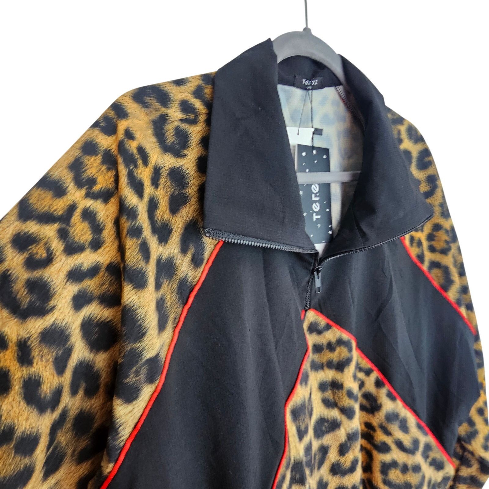 Terez Terez Womens Leopard Print 1/4 Zip Pullover Windbreaker S Size S / US 4 / IT 40 - 7 Thumbnail