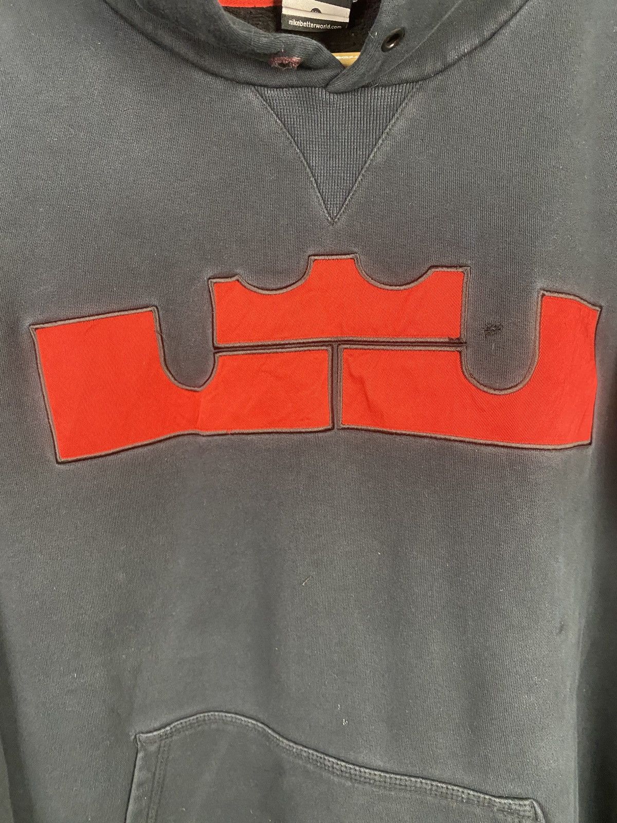 Nike Distress Nike X Lebron James Pullover hoodie Size US XL / EU 56 / 4 - 3 Thumbnail