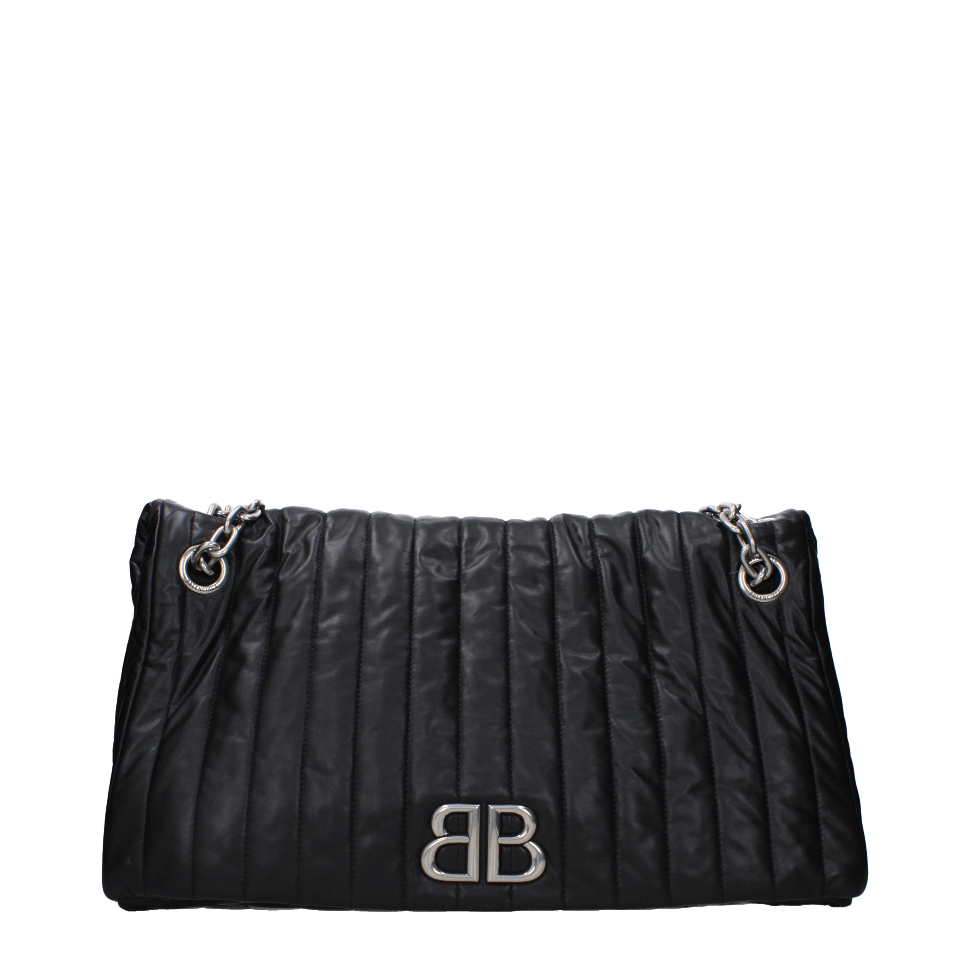 Balenciaga Balenciaga Shoulder Bags Women Leather Black Size ONE SIZE - 1 Thumbnail