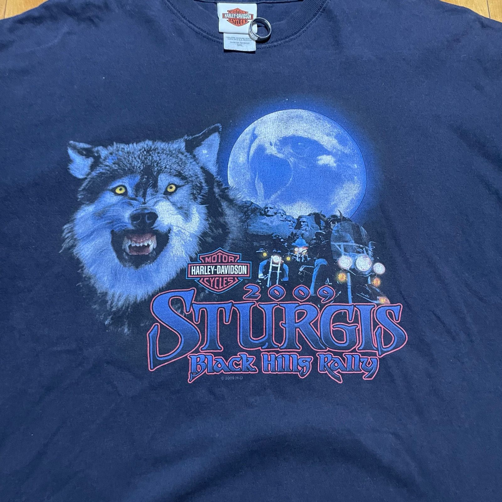 Harley Davidson Y2K Sturgis Wolf Nature Harley Davidson Shirt size 3XL Cut Size US XXL / EU 58 / 5 - 2 Thumbnail