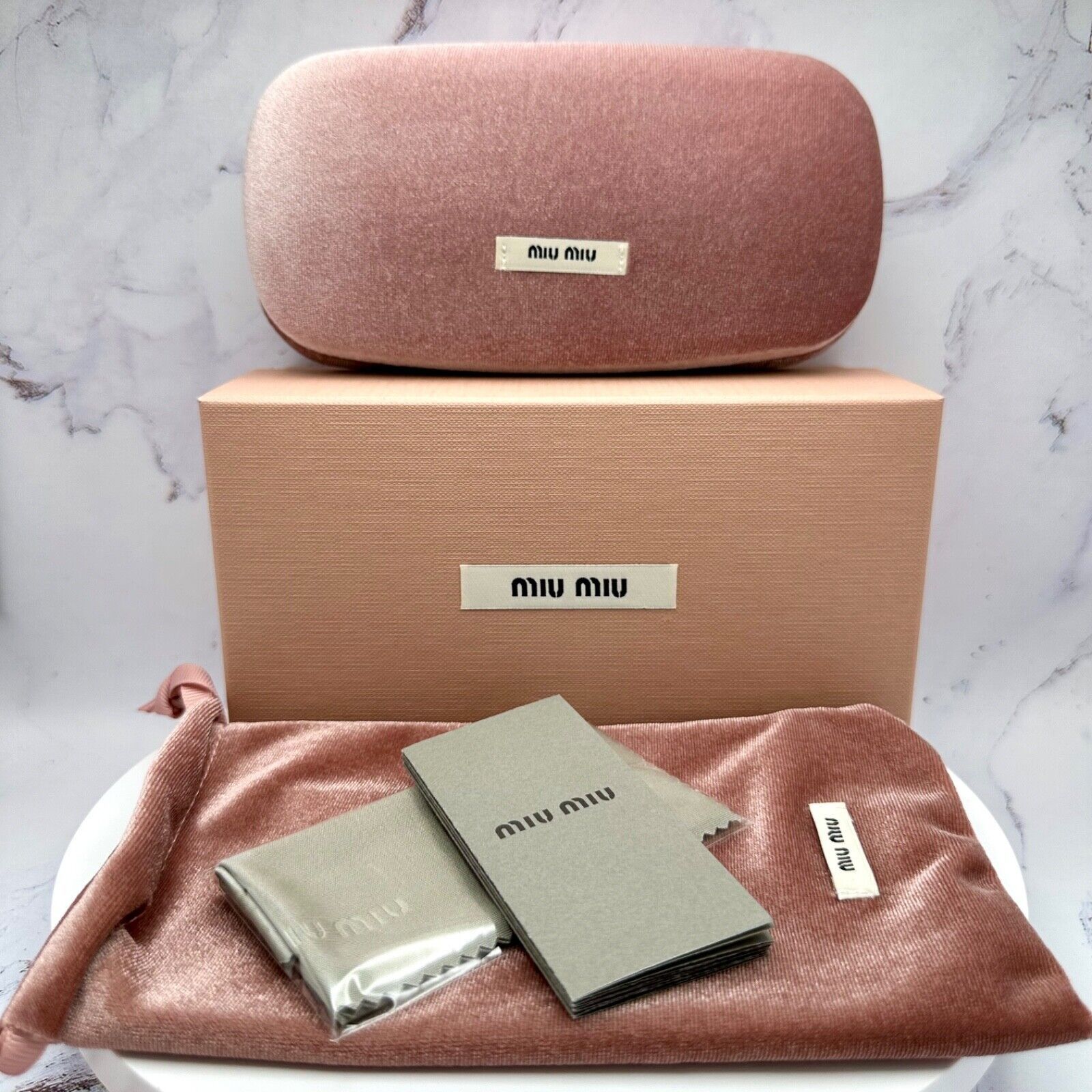 Miu Miu MIU MIU Sunglasses New Black Slim Gold Metal Logo Authentic Size ONE SIZE - 13 Thumbnail