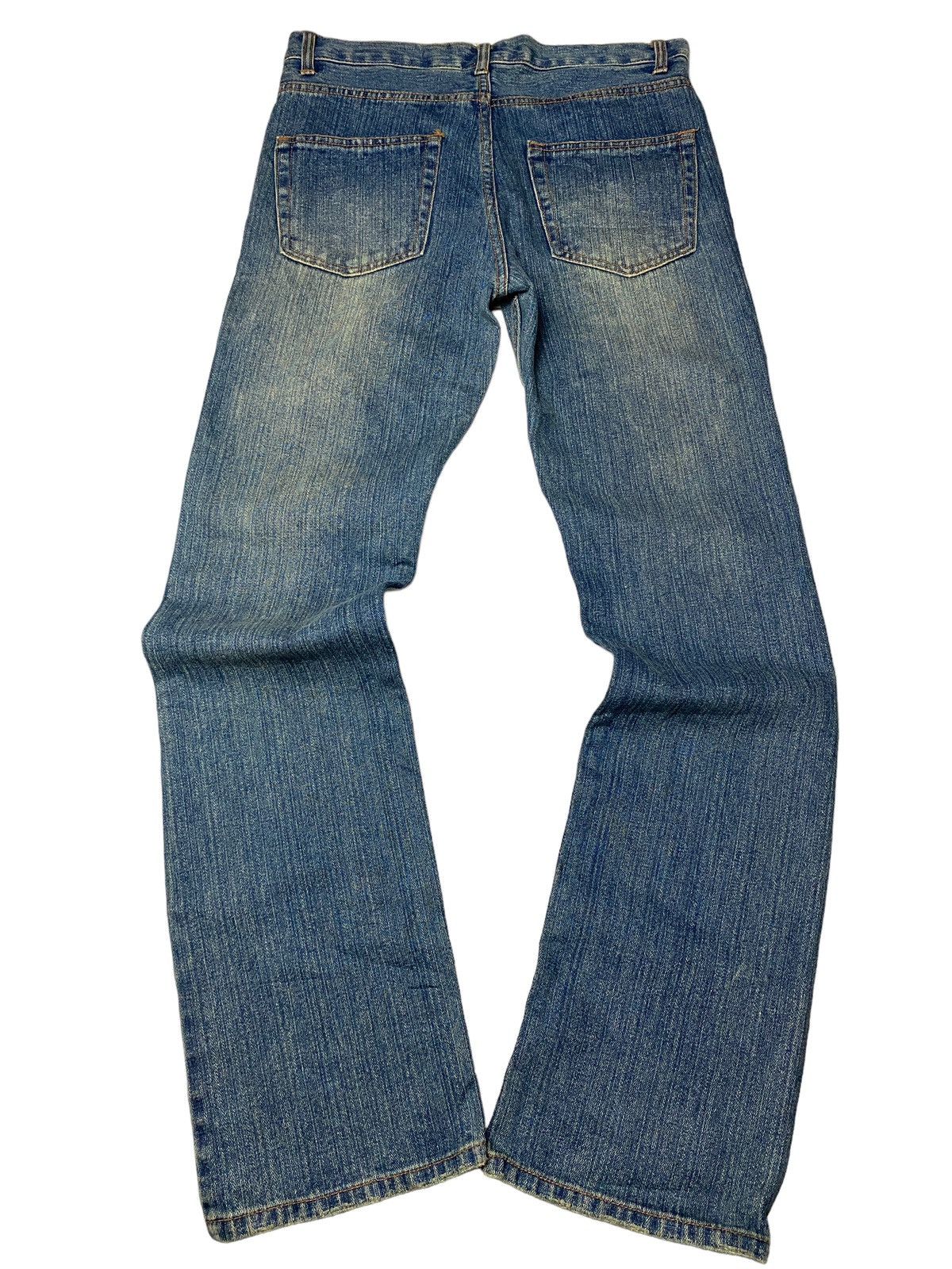 If Six Was Nine 2000's Nylaus Mudwash Sewn Bootcut Jeans Size US 31 - 4 Thumbnail