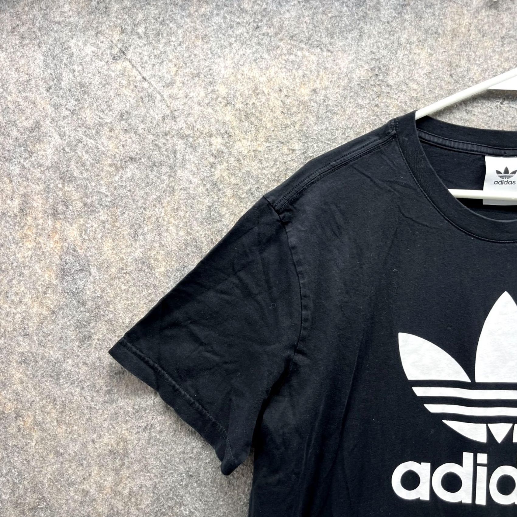 Adidas Adidas Shirt Men XL Black Crewneck Trefoil Logo Short Sleeve T‑Shirt Size US XL / EU 56 / 4 - 3 Thumbnail