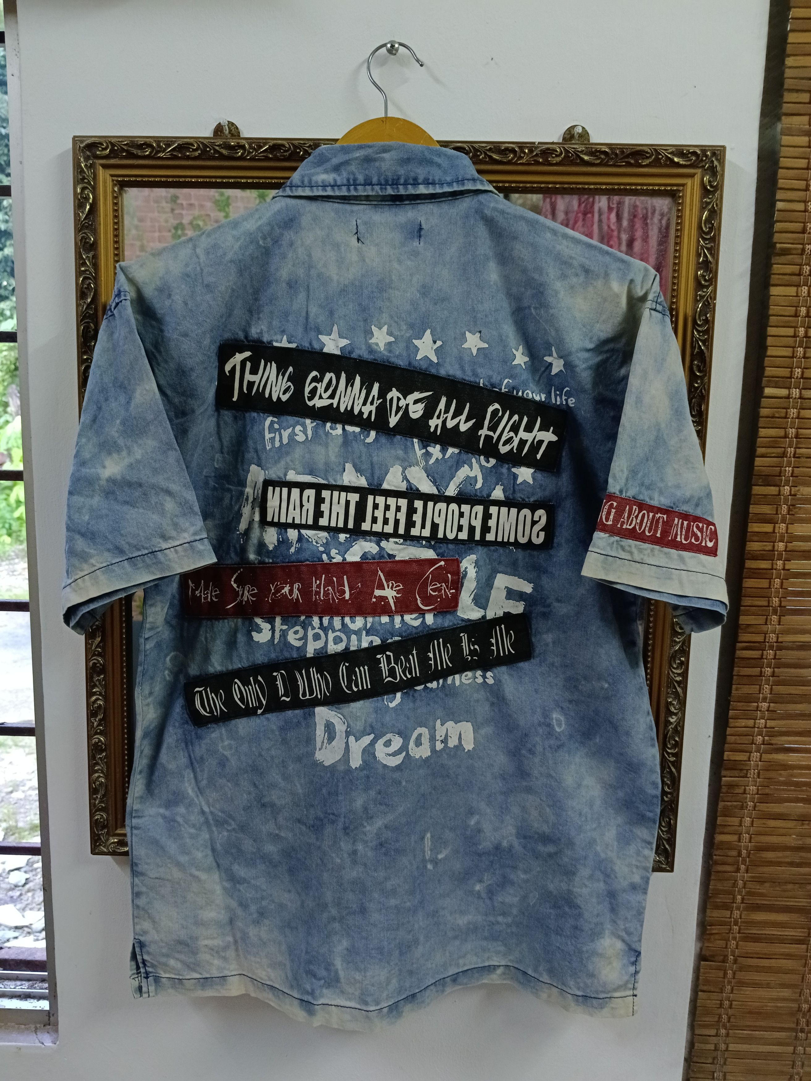 In The Attic SICK IN THE ATTIC POEM PACTHWORK BUTTON UP Size US M / EU 48-50 / 2 - 1 Thumbnail