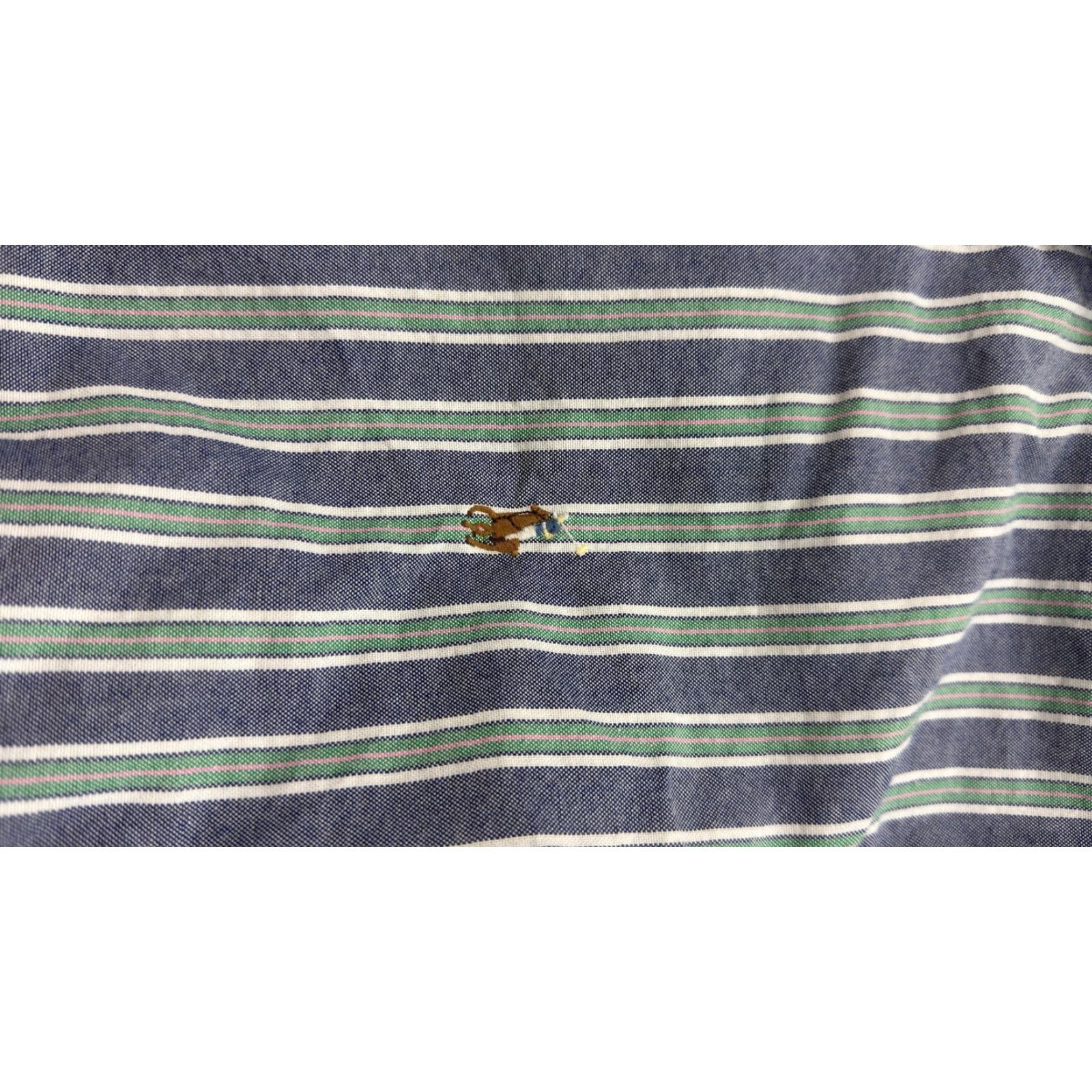 Polo Ralph Lauren Polo Ralph Lauren Shirt Mens XL Blue Striped Button-Down Cotton Classic Fit Long Sleeve Size US XL / EU 56 / 4 - 6 Thumbnail