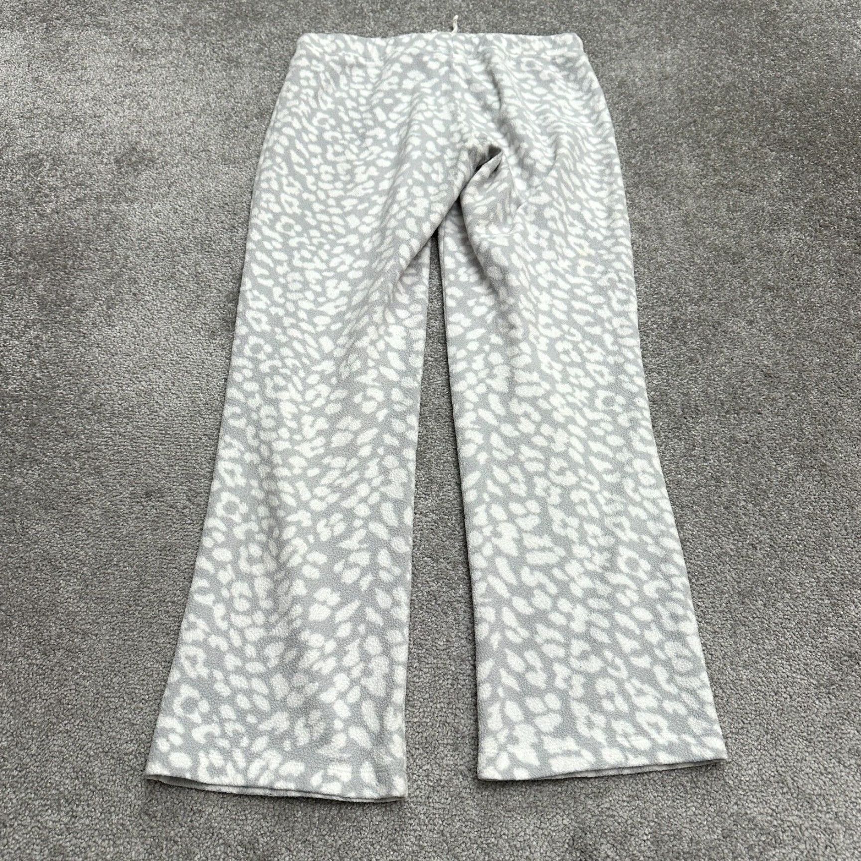 Old Navy OLD NAVY Lounge Pants Womens Petite Small White Geometric Fleece Mid Rise Straight Size 28" / US 6 / IT 42 - 3 Thumbnail