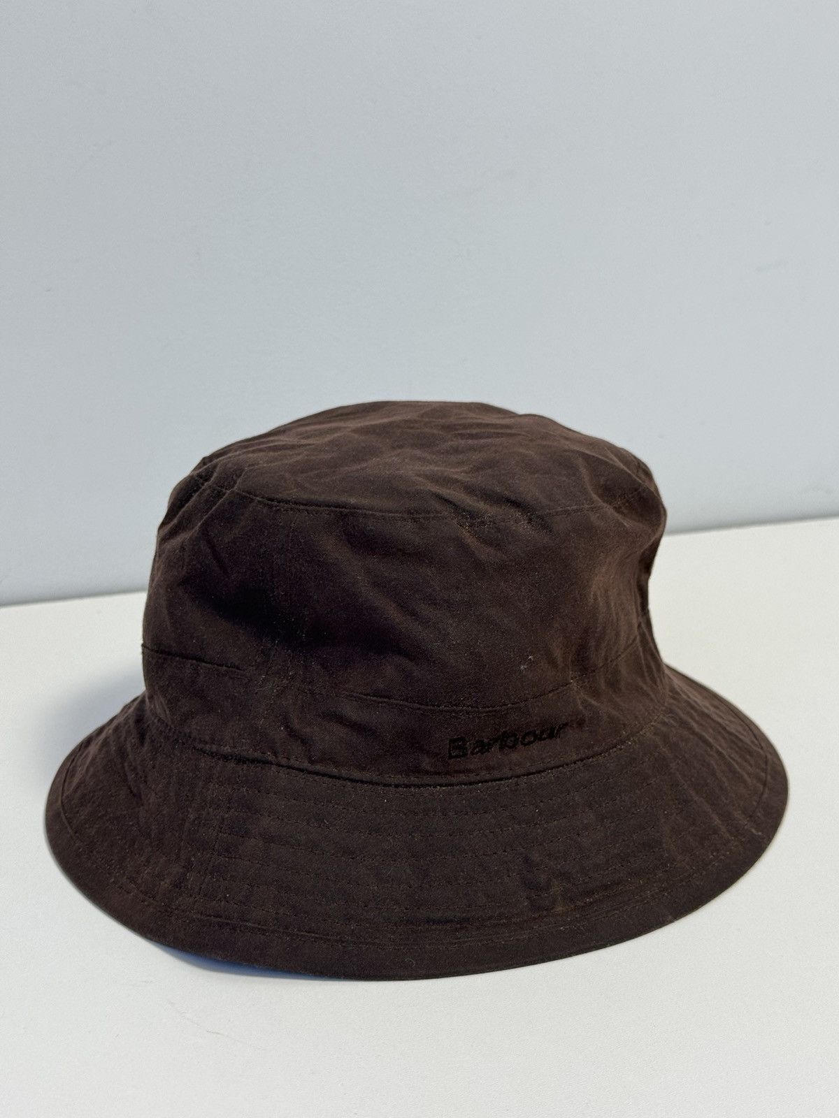 Barbour BARBOUR Waxed Cotton Bucket Hat Waterproof Cotton Lining Size ONE SIZE - 1 Thumbnail