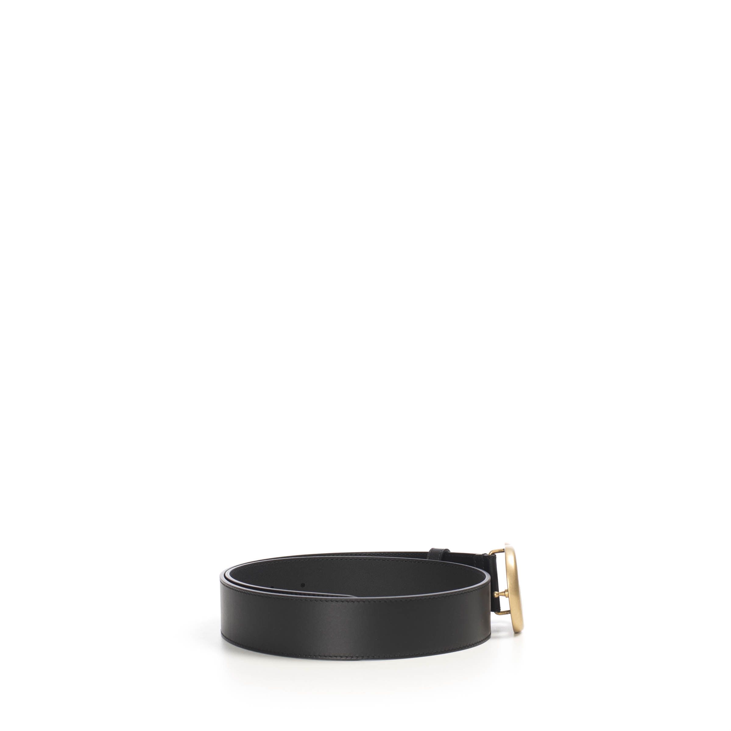 Gucci Black 40mm Leather Belt With Double G Buckle Size ONE SIZE - 4 Thumbnail
