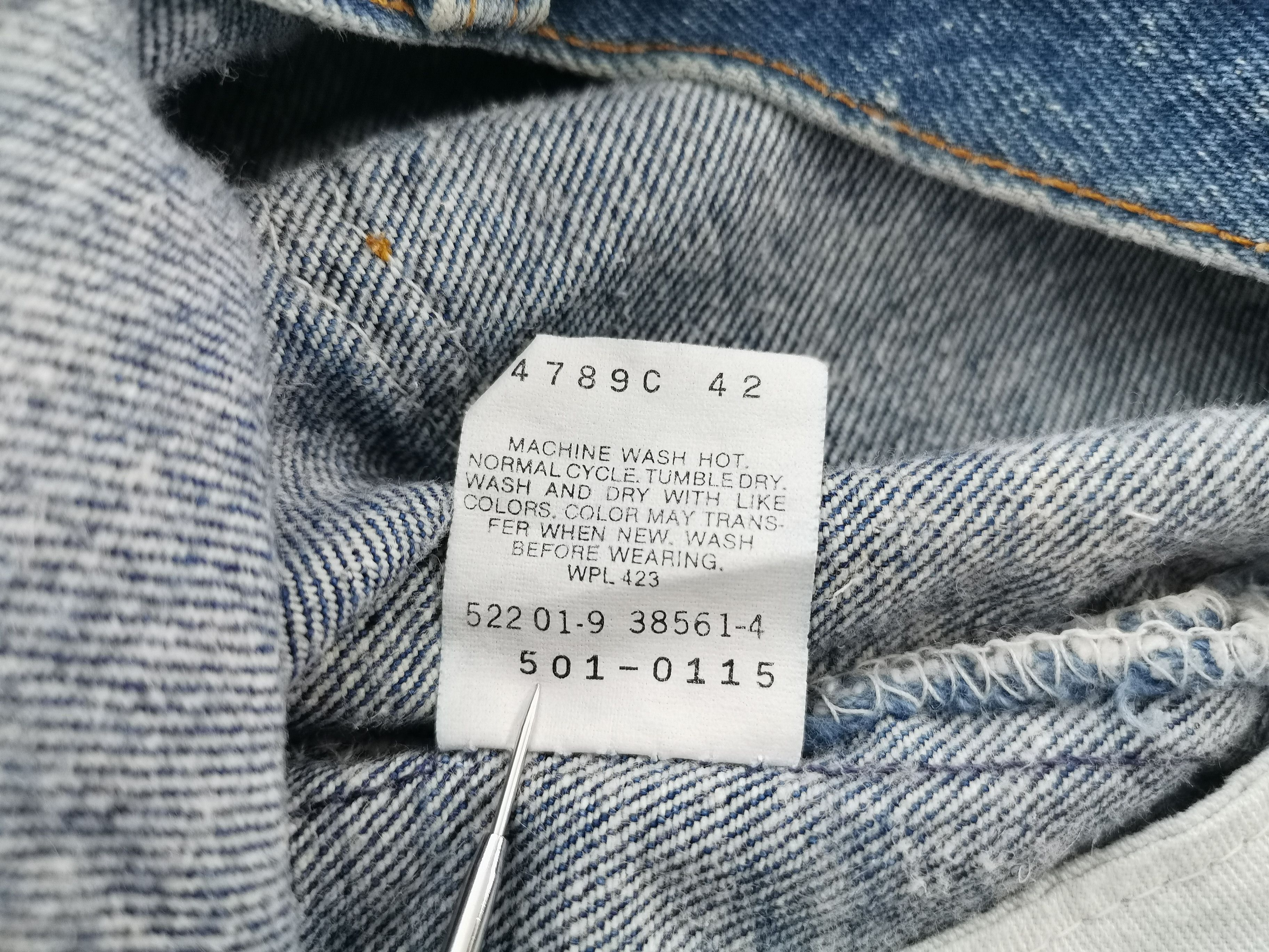 Levi's Distressed Vintage 90's Levis Lot 501 Denim Made In USA Size 25" / US 0 / IT 36 - 11 Thumbnail