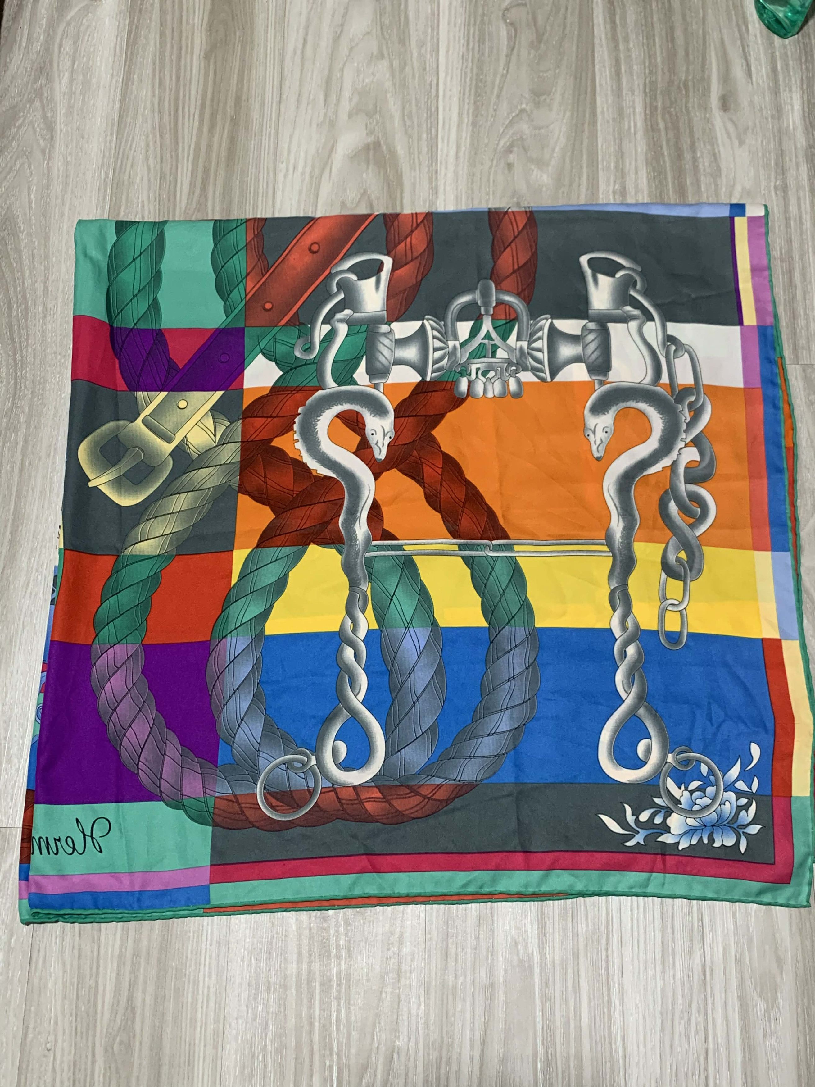 Hermes Hermès "Della Cavalleria" Silk Scarf Size ONE SIZE - 4 Thumbnail