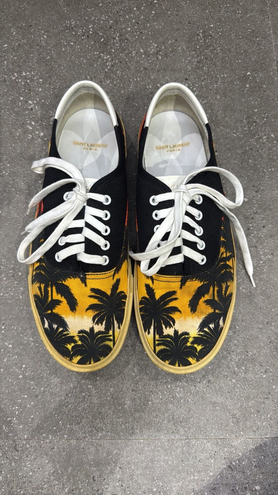 Saint Laurent Paris Saint Laurent Paris SS 2016 Sunset Palm Skate Sneakers Size US 13 / EU 46 - 4 Thumbnail