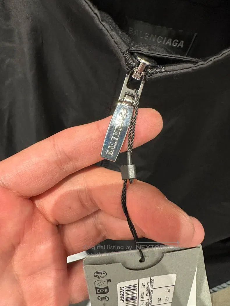 Balenciaga Balenciaga Arm gradient text fleece zipper nylon jacket Size US XS / EU 42 / 0 - 3 Thumbnail