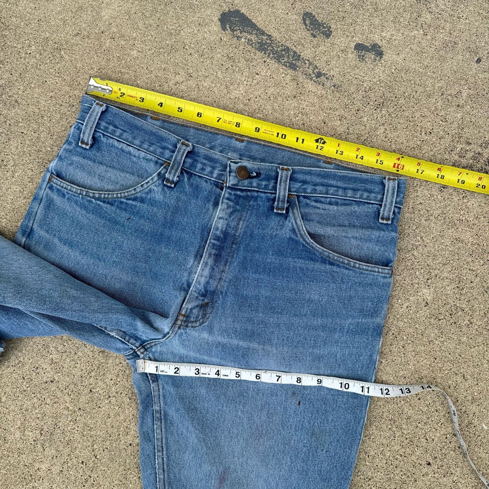 Vintage Vintage JCPenney Plain Pockets Distressed Jeans Size US 32 / EU 48 - 6 Thumbnail