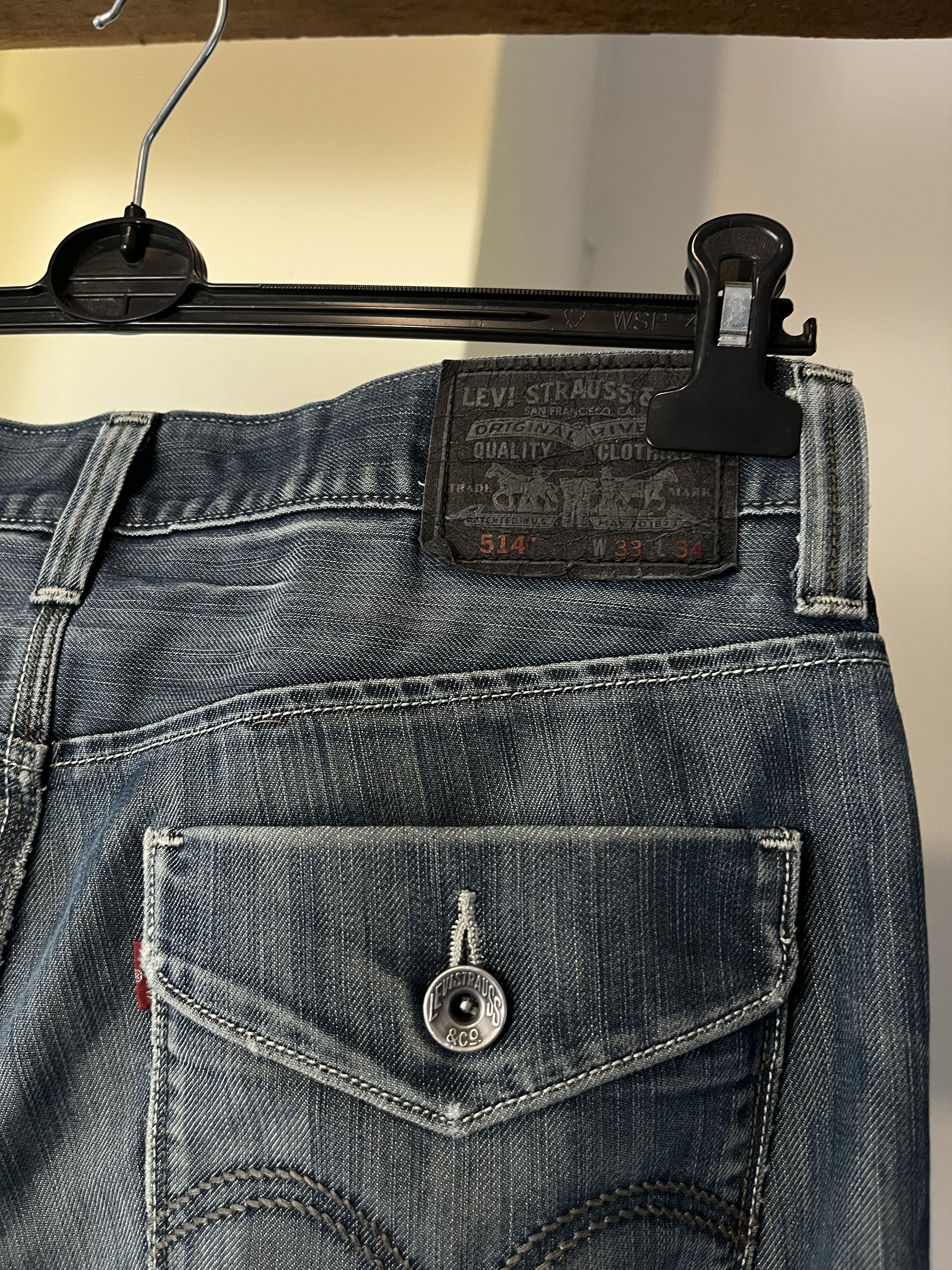 Levi's × Levi's Vintage Clothing × Vintage Vintage Levis 514 Distressed Washed Jeans Size US 33 - 6 Thumbnail
