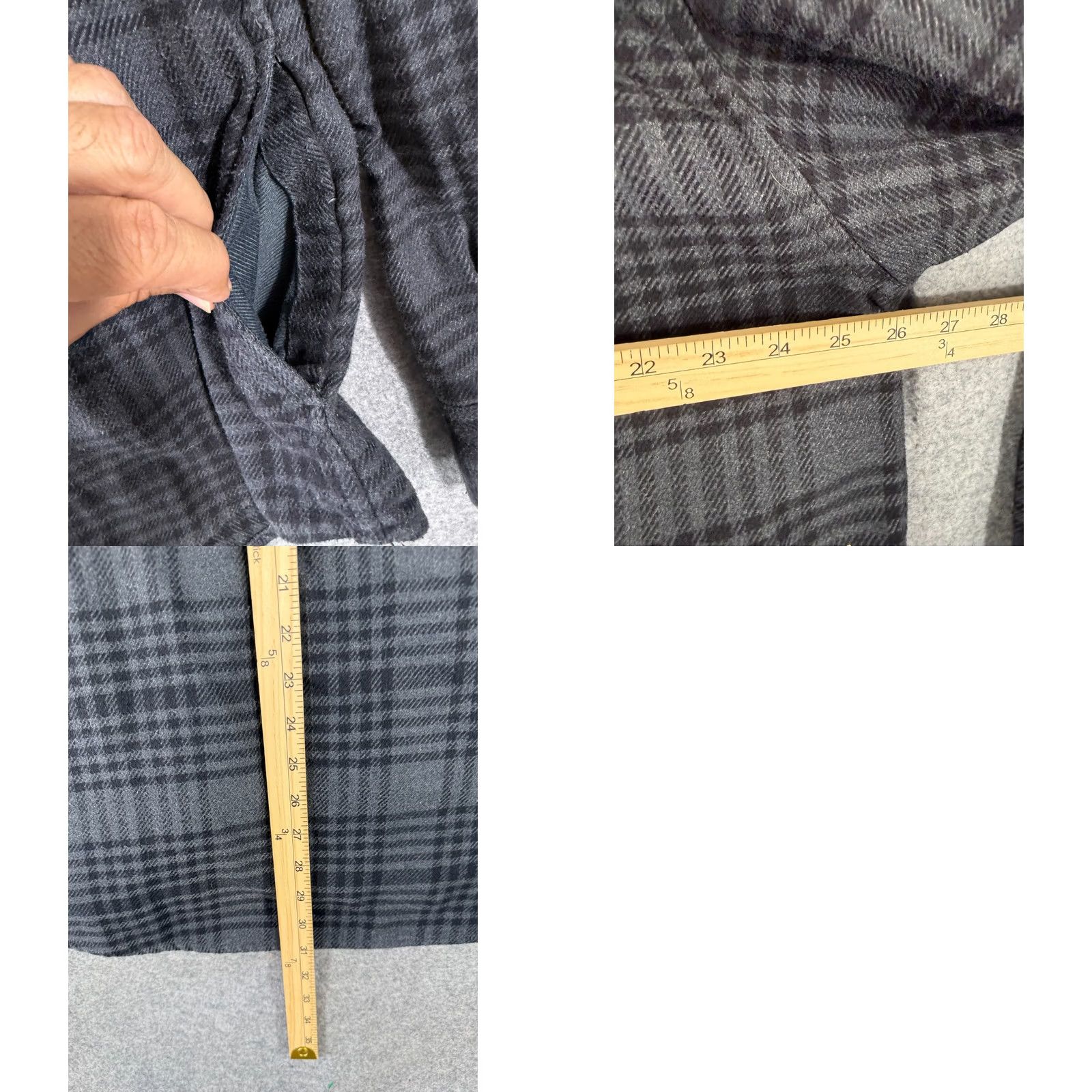 Orvis Orvis Shirt Jacket Mens XL Gray Flannel Plaid Button Up Long Sleeve Flap Pocket Outdoor Size US XL / EU 56 / 4 - 9 Thumbnail