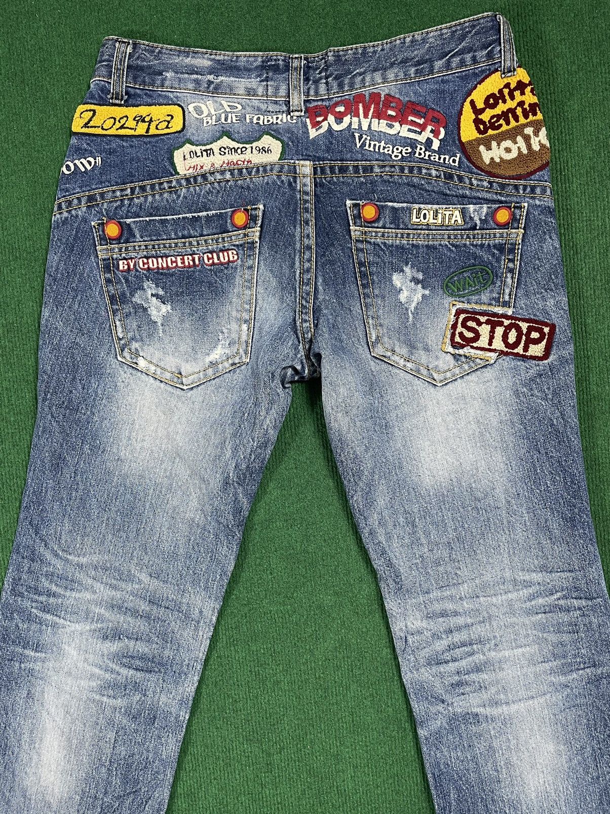 If Six Was Nine × Japanese Brand Distressed Lolita Jeans With Rare Patches Size US 34 / EU 50 - 7 Thumbnail