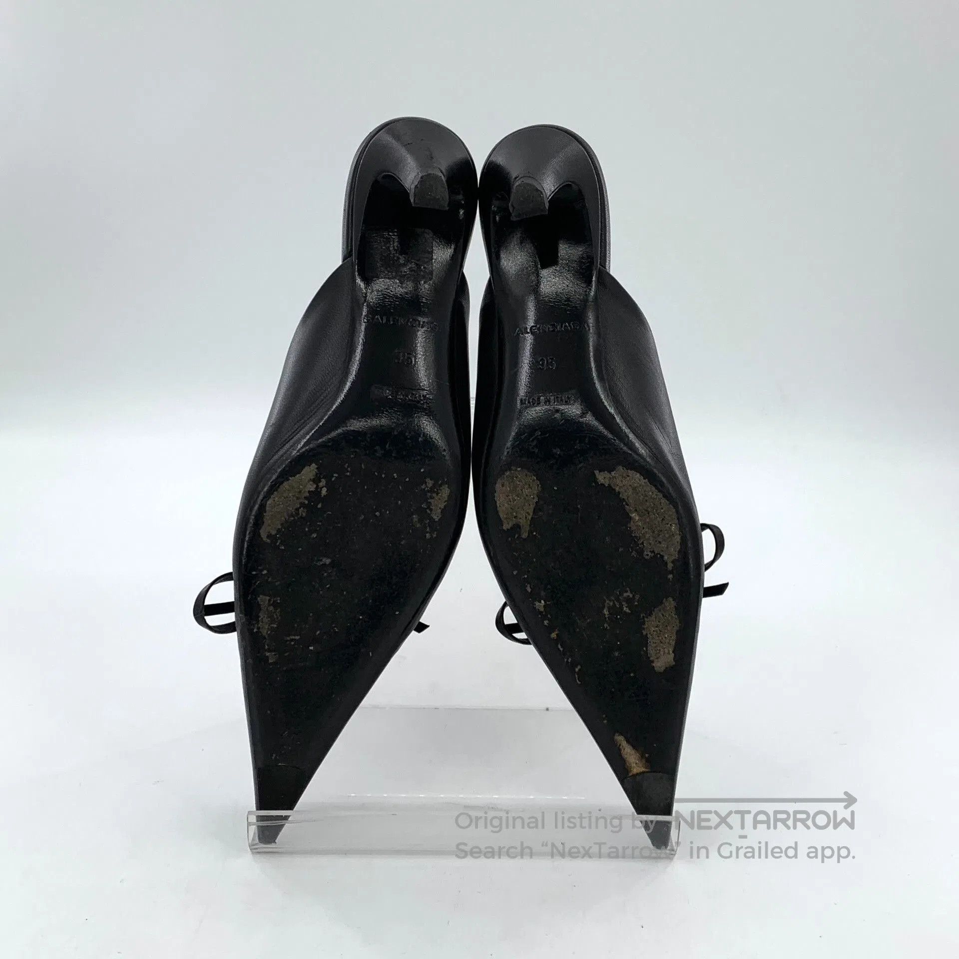 Balenciaga Balenciaga Knife Pointed Bow Mule Heels. Size US 4 / IT 34 - 5 Thumbnail