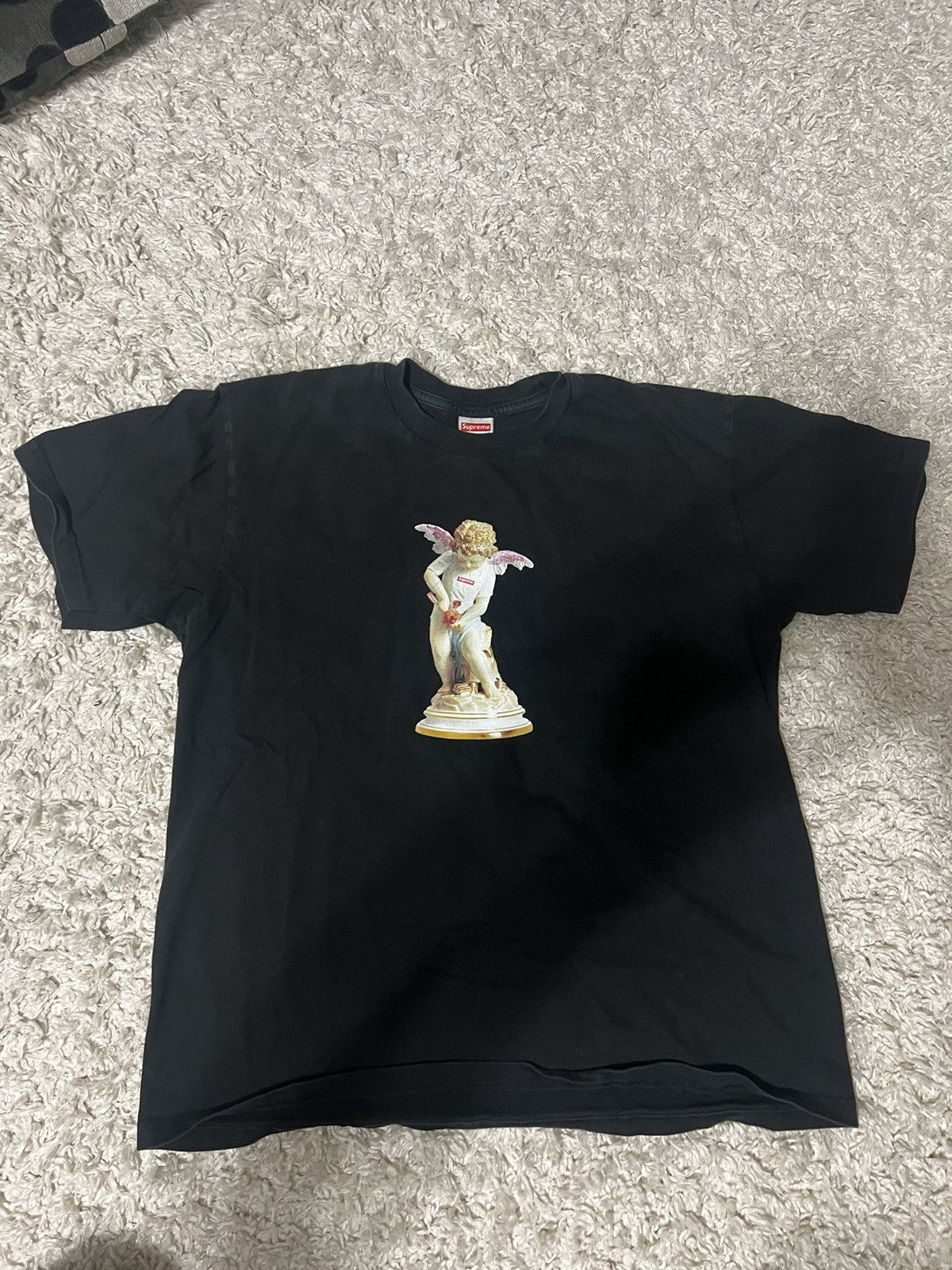 Supreme Supreme SS19 “Cupid” Tee Black Used GOOD CONDITION | Grailed