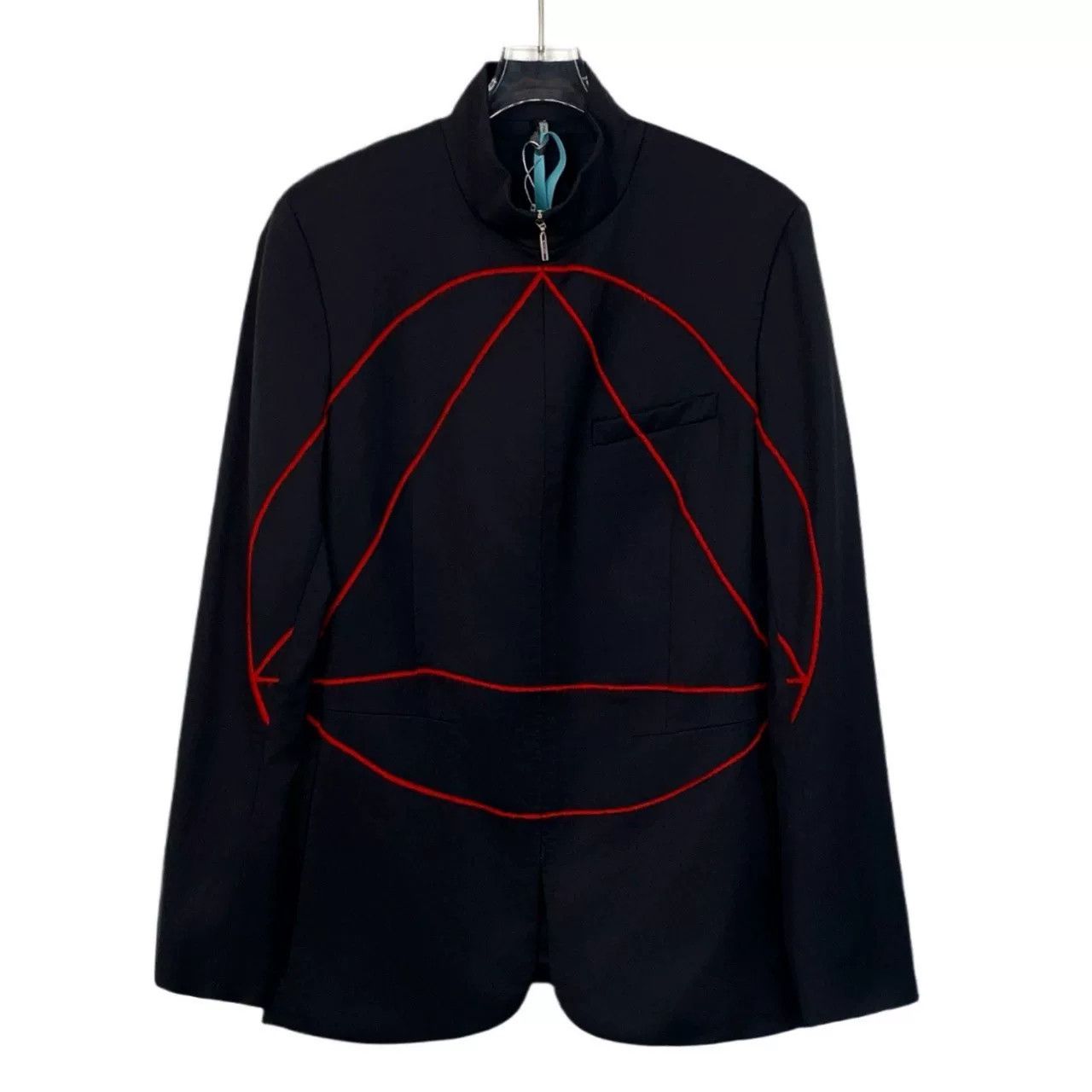 Dior Dior Black Wool Geometric Blazer Size US L / EU 52-54 / 3 - 1 Thumbnail