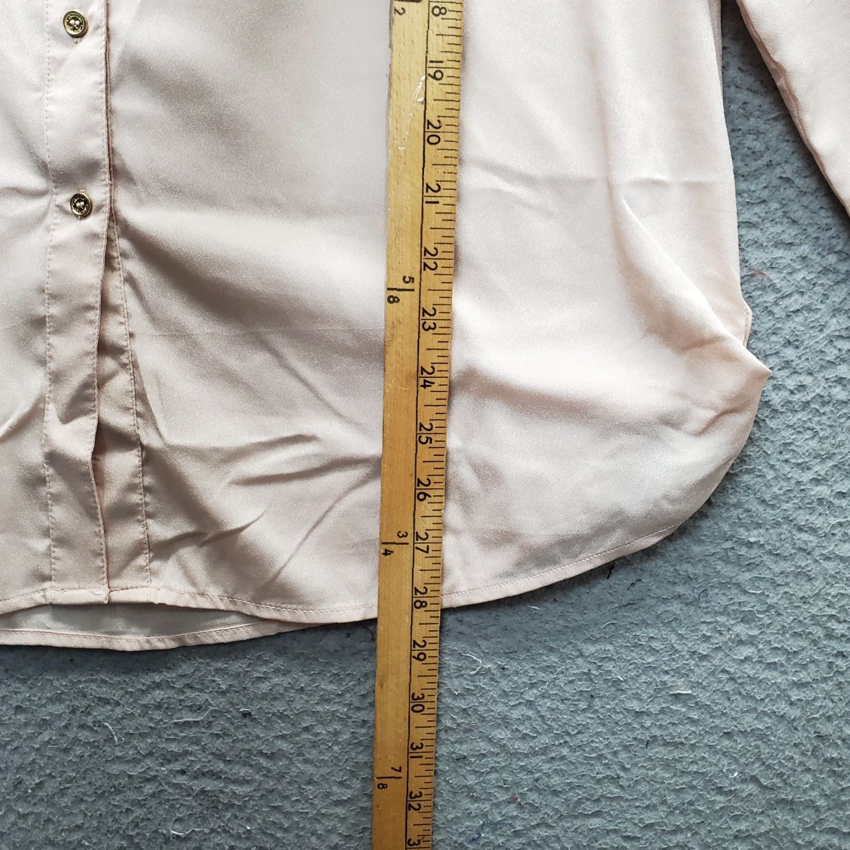Calvin Klein Calvin Klein Blouse Womens XL Pink Roll Tab Sleeve Zipper Pockets Button Front Shirt Womens XL Pink Blouse Size XL / US 12-14 / IT 48-50 - 3 Thumbnail