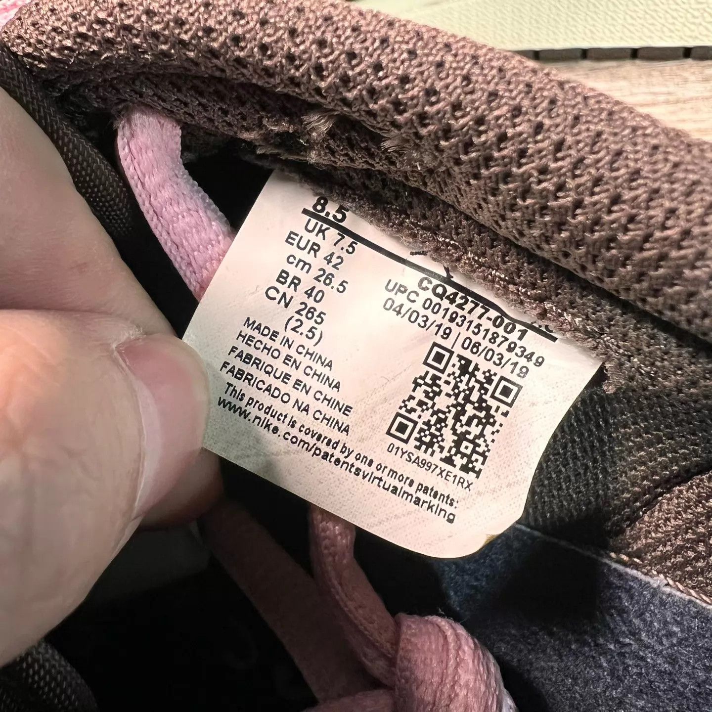 Nike Travis Scott x Air Jordan 1 Low OG 'Black Brown' 42 Size US 9 / EU 42 - 8 Thumbnail