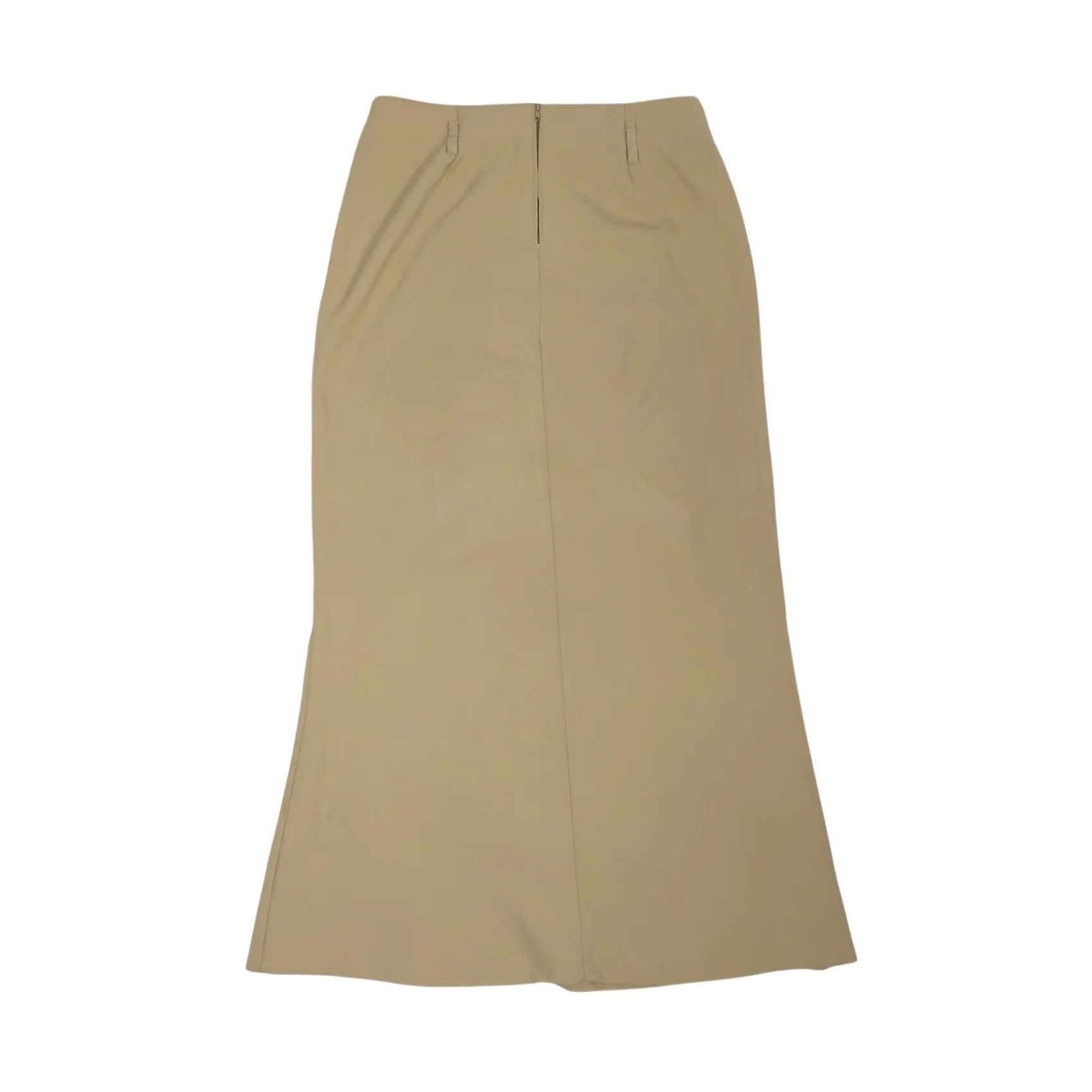Vintage VINTAGE Spring Street Tan A-Line Maxi Skirt 90s Bohemian Womens Regular Size 7 Long High Rise Flat Measurements 34.5 In. Size 28" / US 6 / IT 42 - 2 Thumbnail