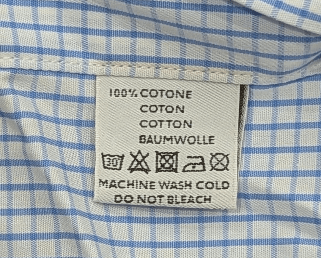 Canali CANALI Grid Cotton Dress Shirt Light Blue 40 US 15.75 Size US M / EU 48-50 / 2 - 6 Thumbnail