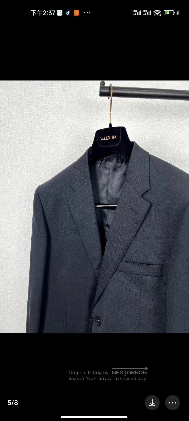 Valentino Valentino Men's casual wool suit set Size 50R - 5 Thumbnail