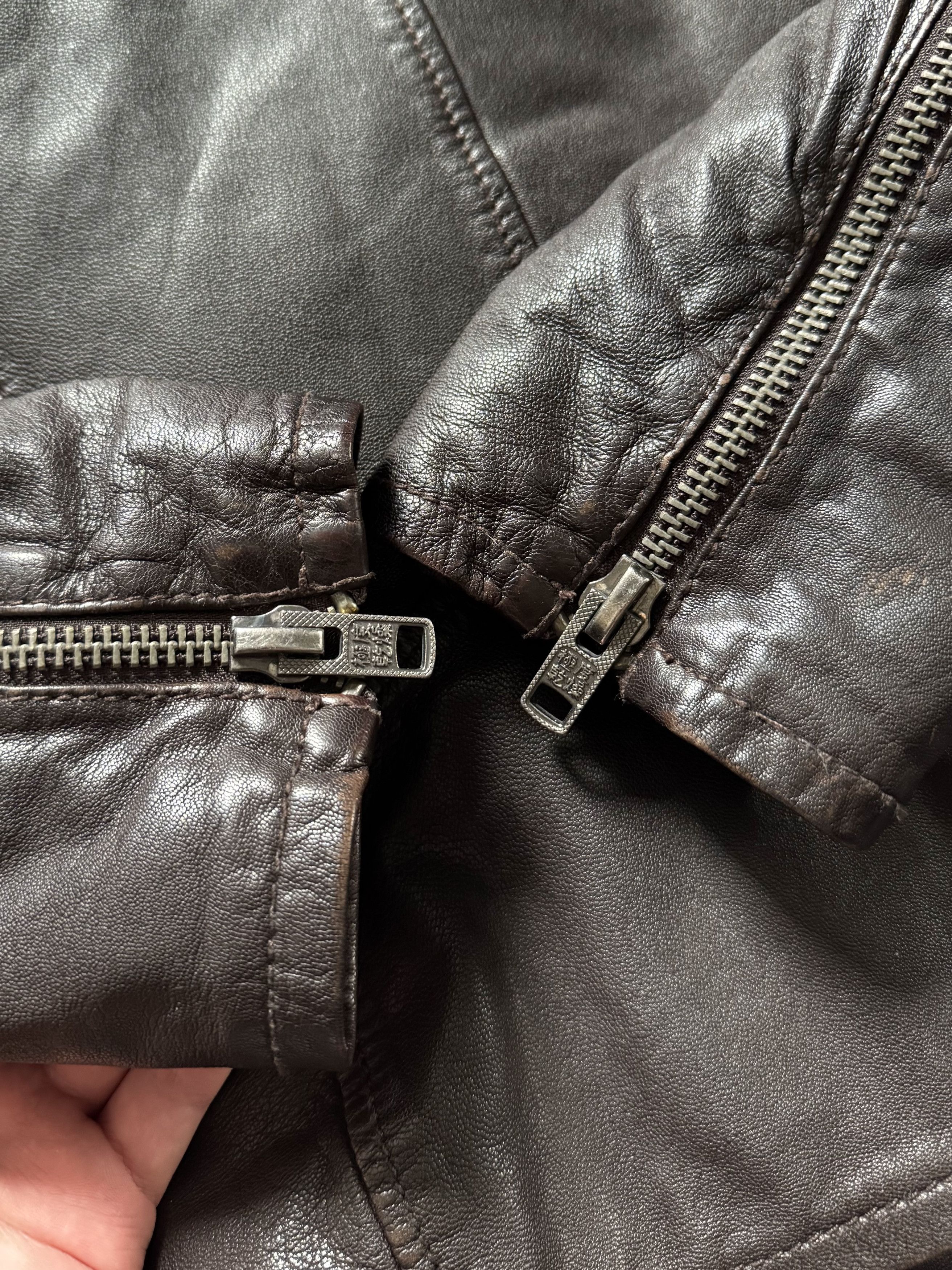 G-Star × Superdry × Vintage Vintage Superdry Japan Biker Racing Leather Jacket Size US M / EU 48-50 / 2 - 9 Thumbnail