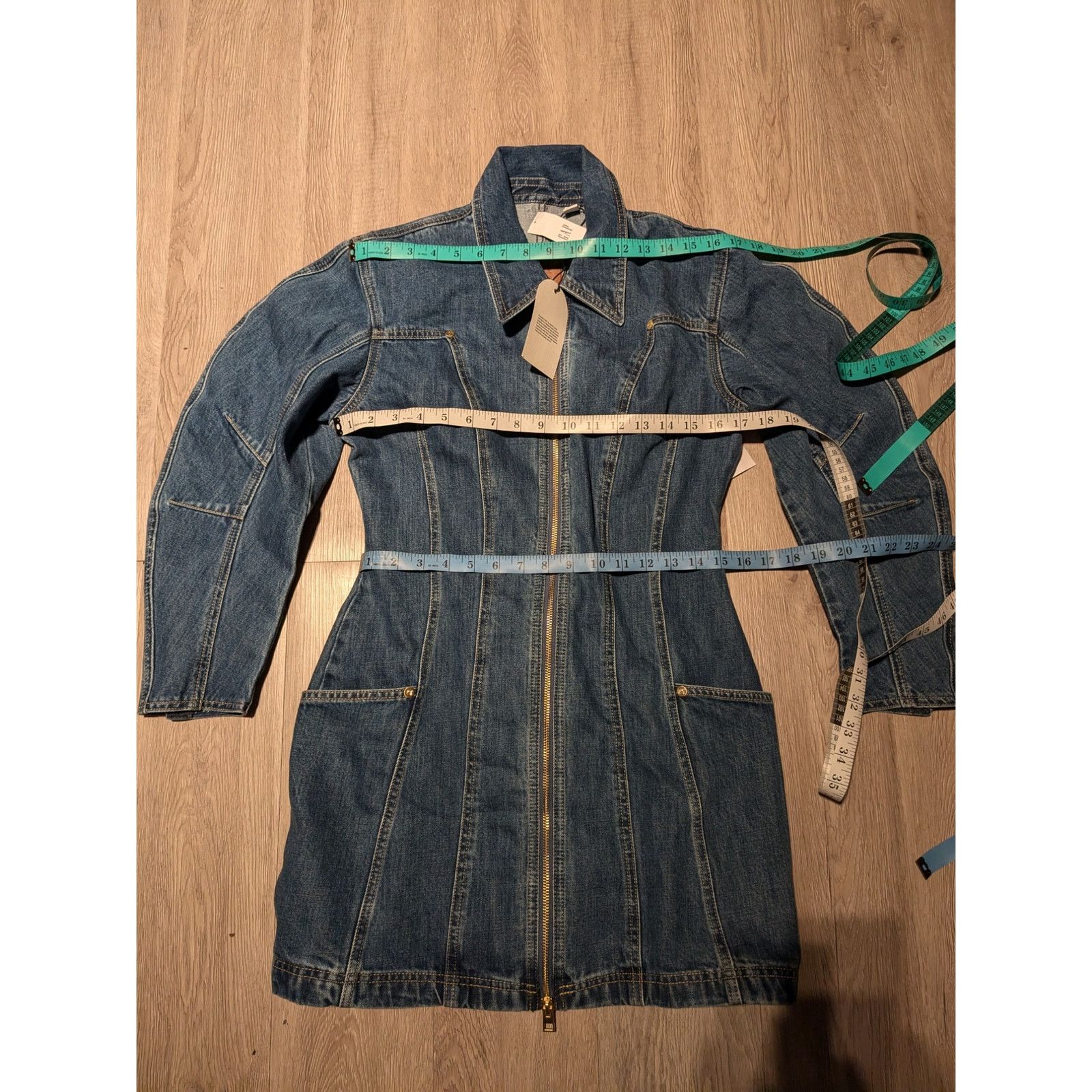 cult gaia denim dress Cult Gaia Akaia 80's Blue Denim Mini Dress