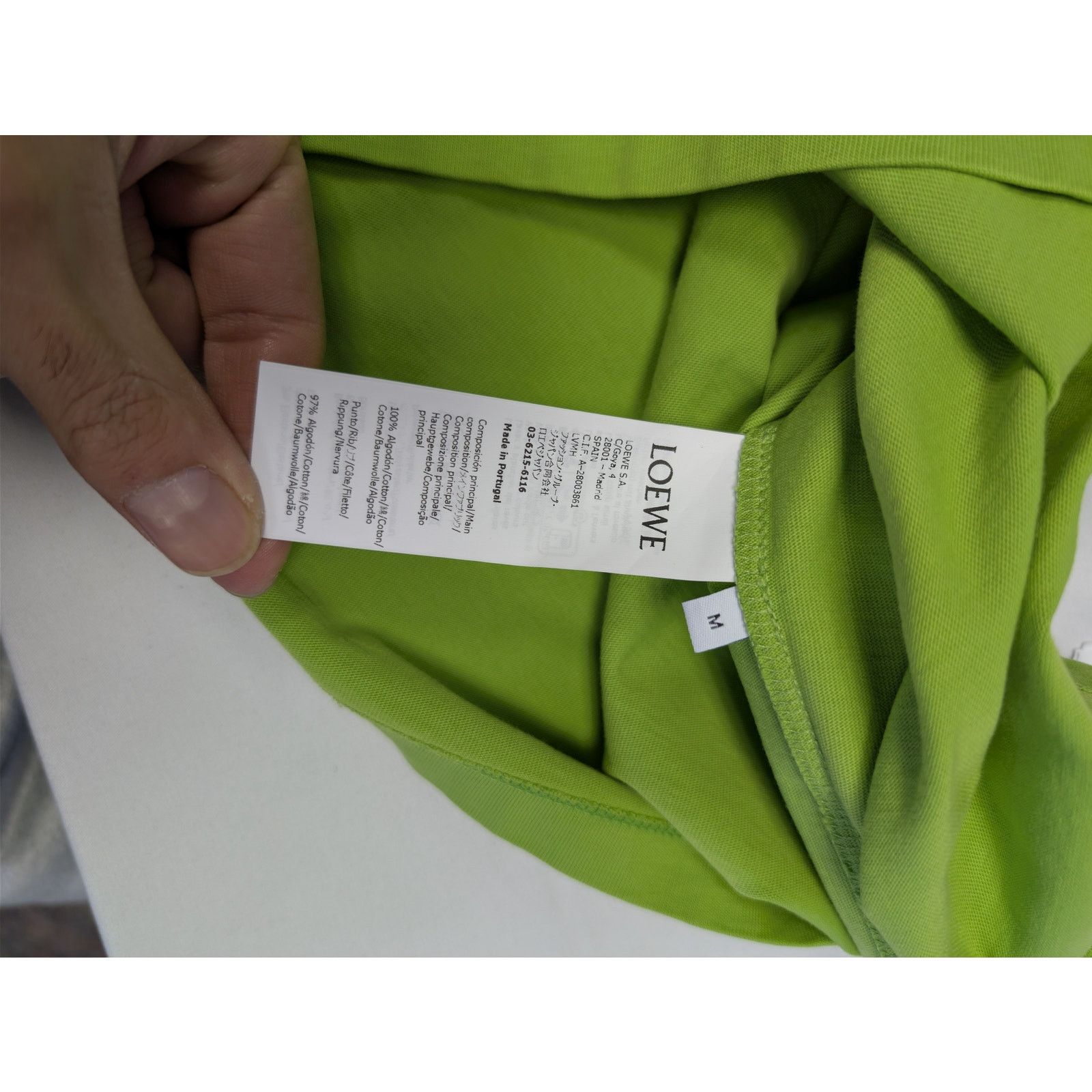 Loewe o1rshd1 Loose Fit T-Shirt Hawkins Te in Green Size US M / EU 48-50 / 2 - 17 Thumbnail