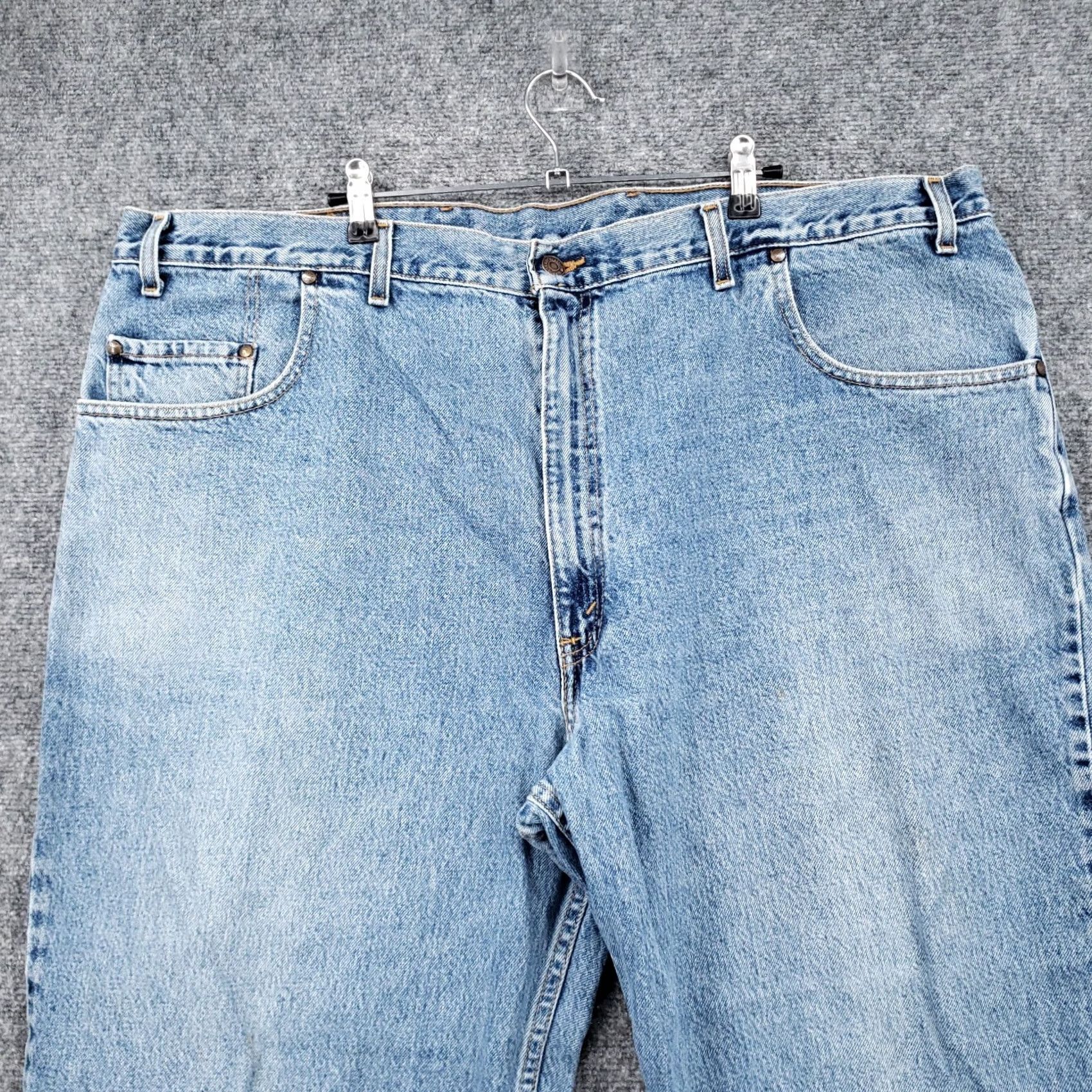 Levi's VINTAGE Levis Jeans 44x29 Blue Medium Wash Straight Leg Brown Tab Mens Size US 44 / EU 60 - 3 Thumbnail