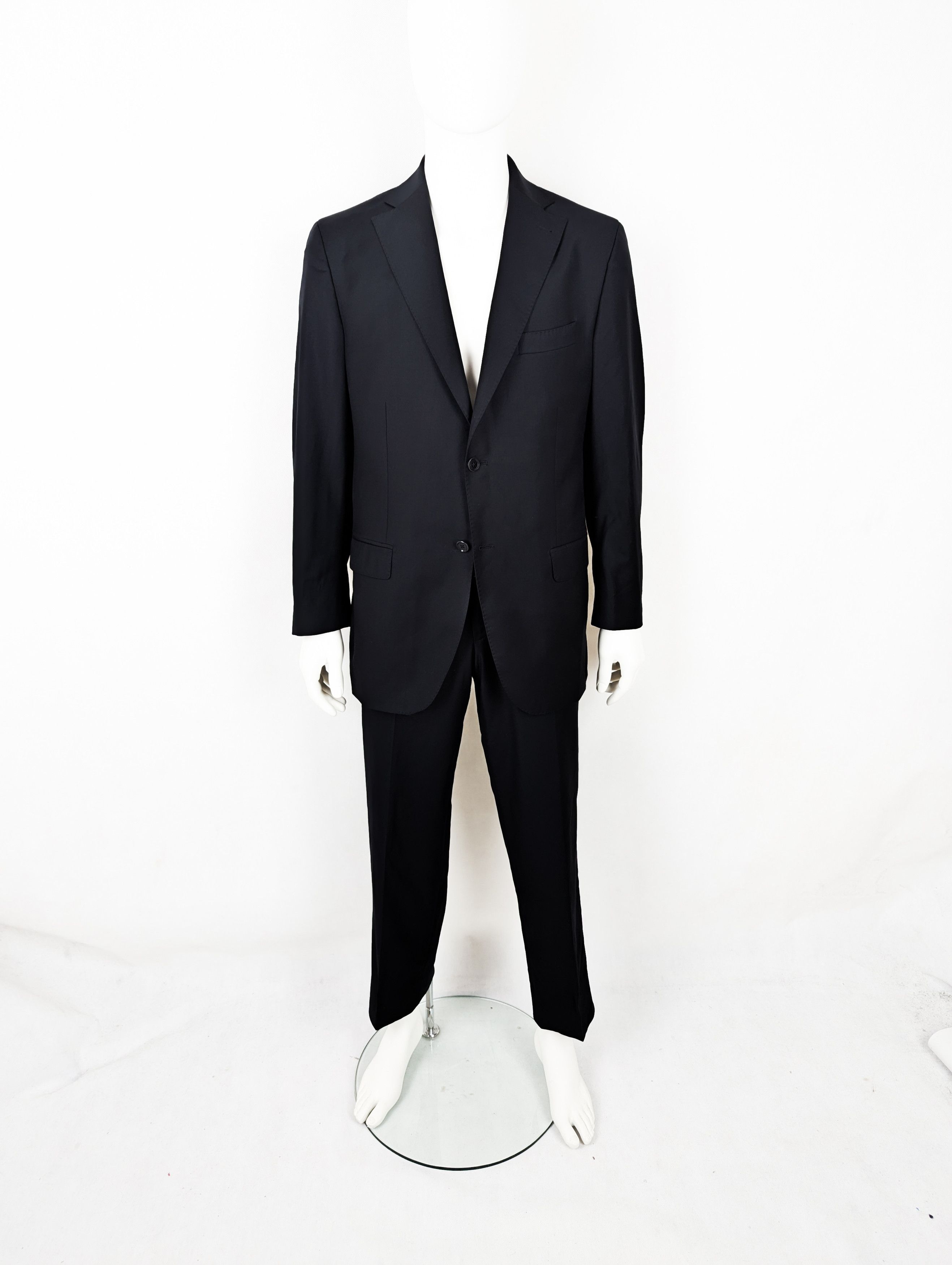 Loro Piana Loro Piana black suit Size 52R - 2 Thumbnail