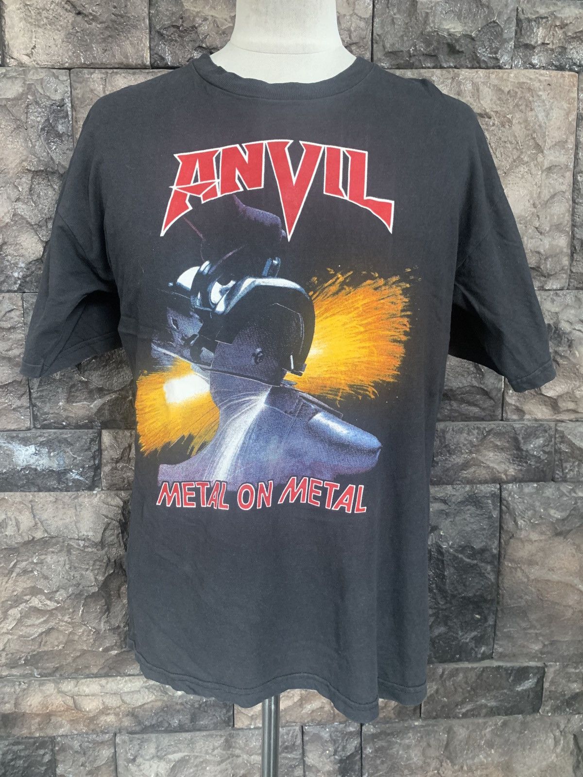 Vintage Anvil Metal On Metal Heavy Band T Shirt