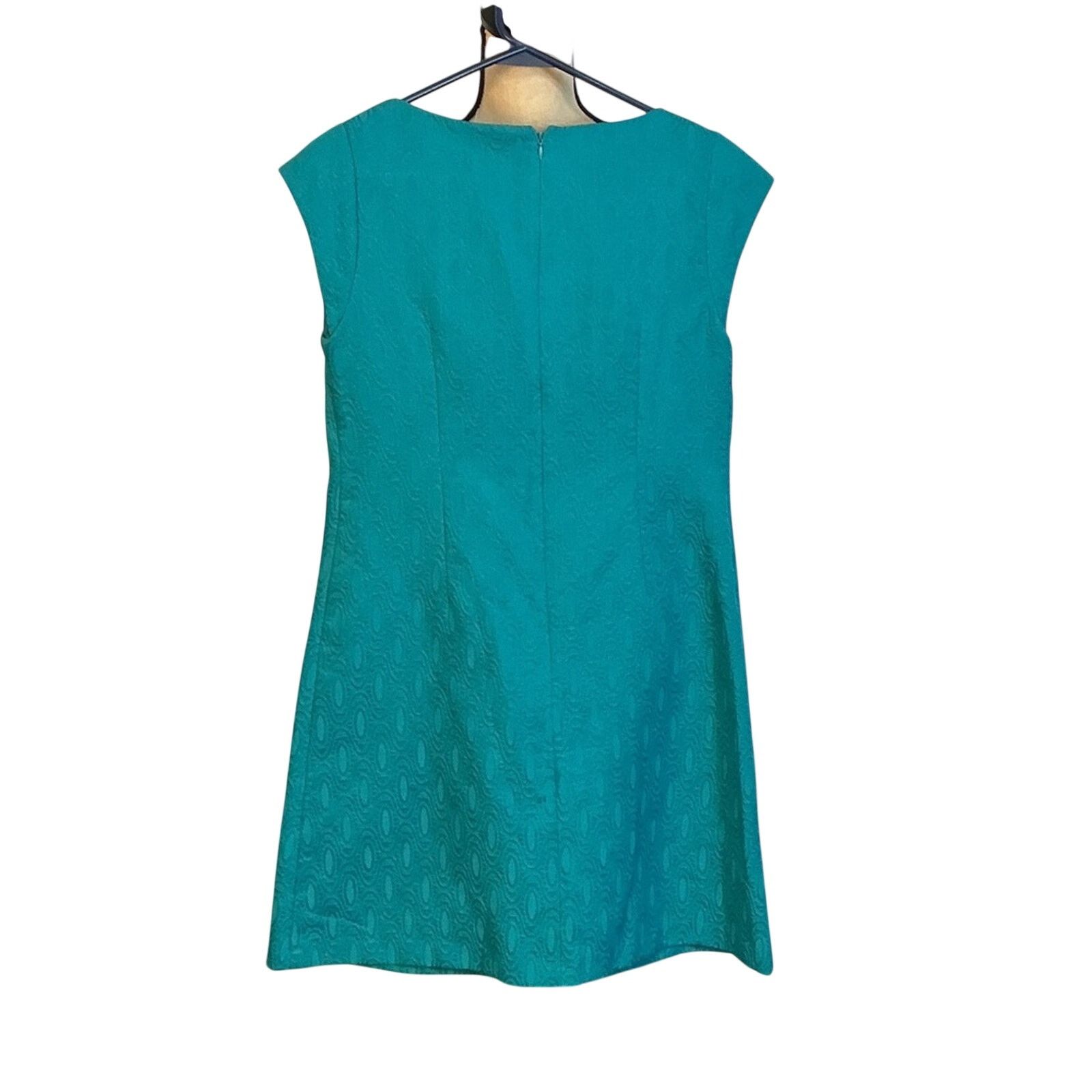 Other Madison Leigh Teal Textured Shift Dress Womens Size 6 Size M / US 6-8 / IT 42-44 - 3 Thumbnail