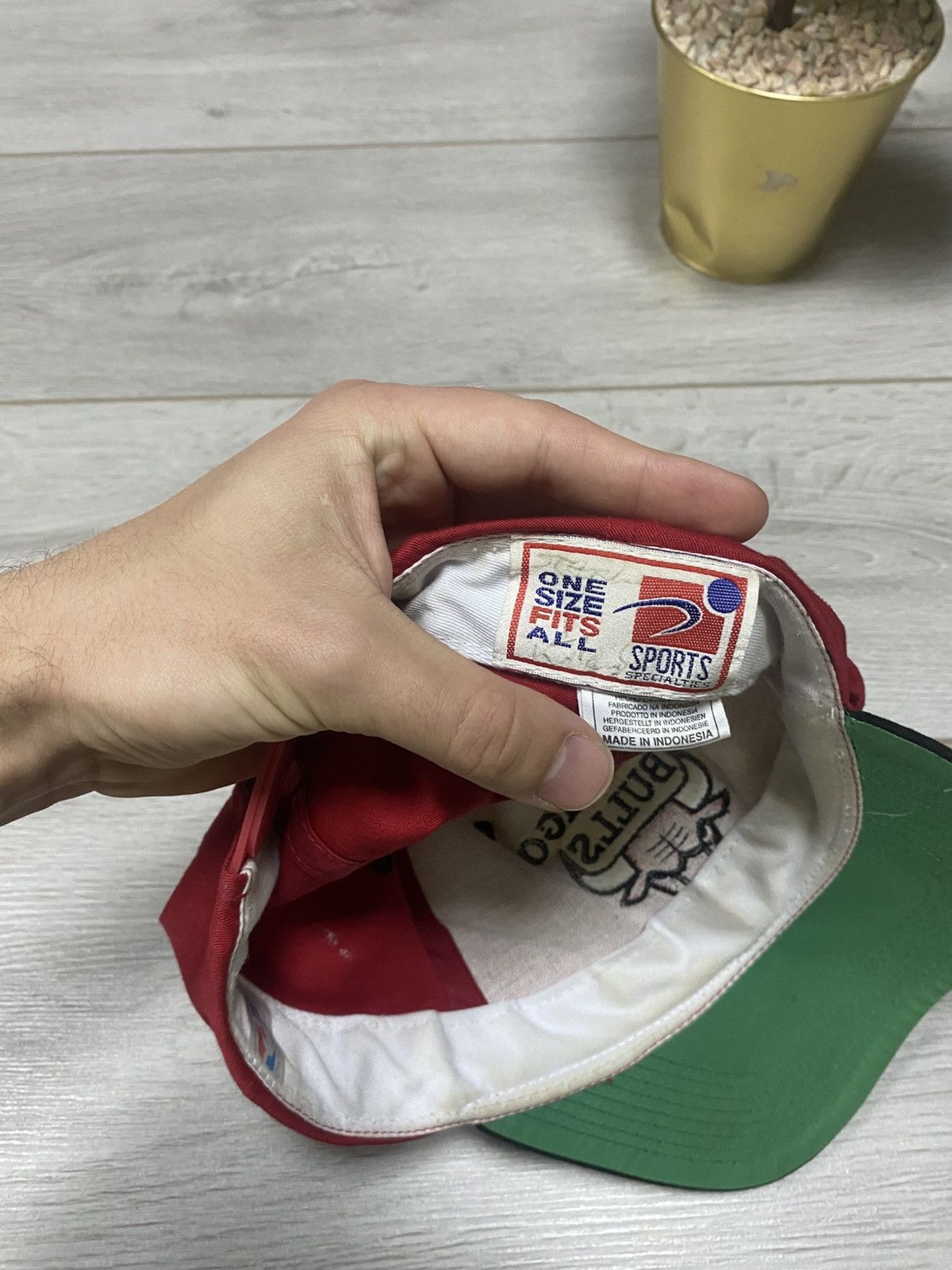 NBA × Vintage NBA Chicago bulls vintage big logo cap embroidered Size ONE SIZE - 4 Thumbnail