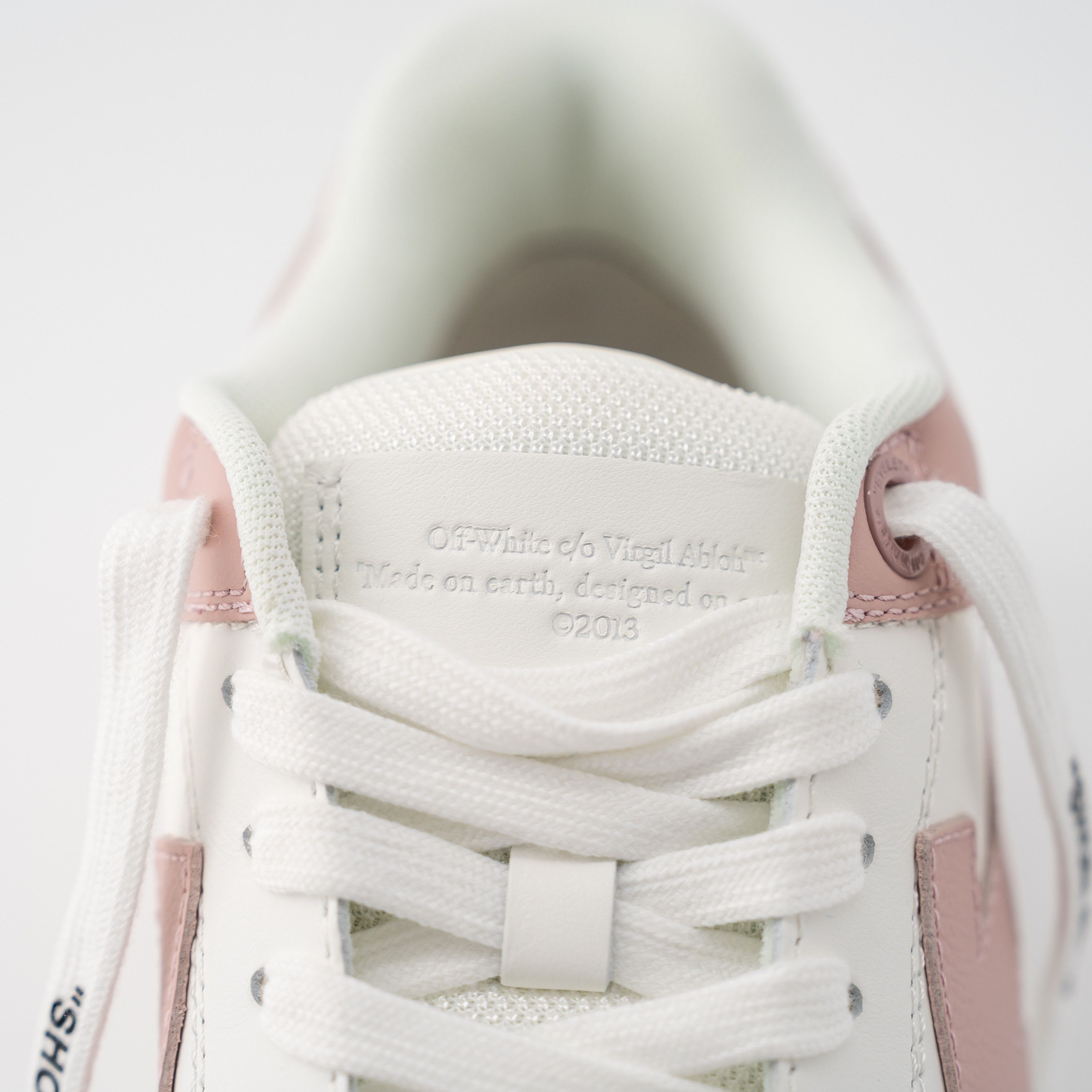 Off-White 10us 40eu Off-White Out Of Office White Pink Leather Sneaker Size US 10 / IT 40 - 7 Thumbnail