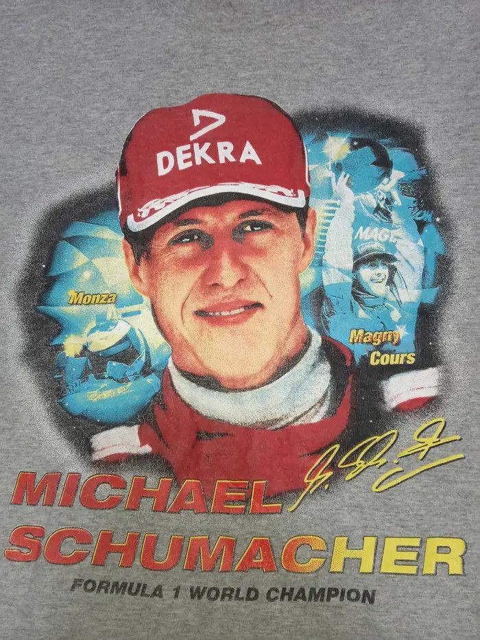 Formula 1 Vintage 00s Formula 1 Michael Schumacher T Shirt F1 Size US XXL / EU 58 / 5 - 3 Thumbnail
