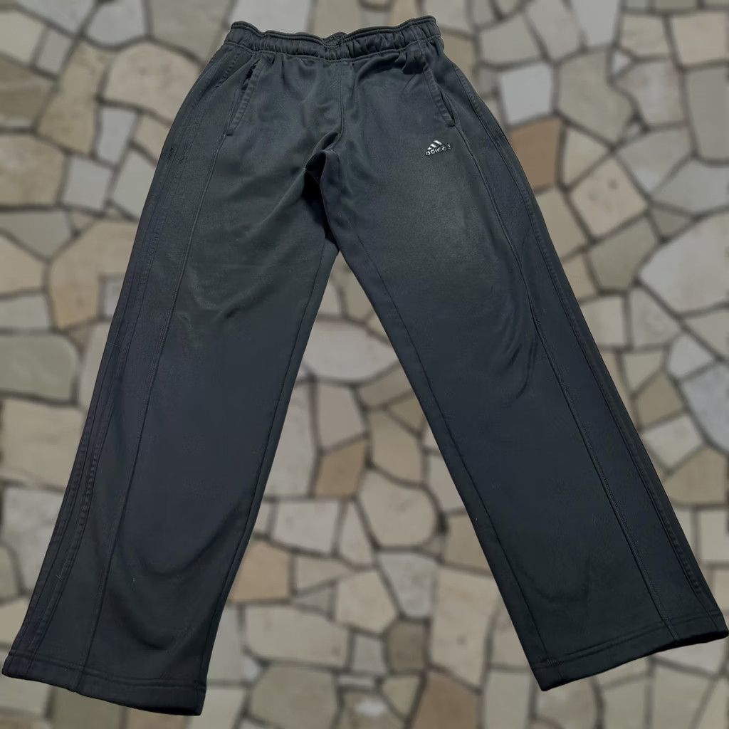 Adidas Adidas Climawarm Track Pants Mens Small Black Fleece Lined Athletic M64715 Size US 29 - 1 Thumbnail