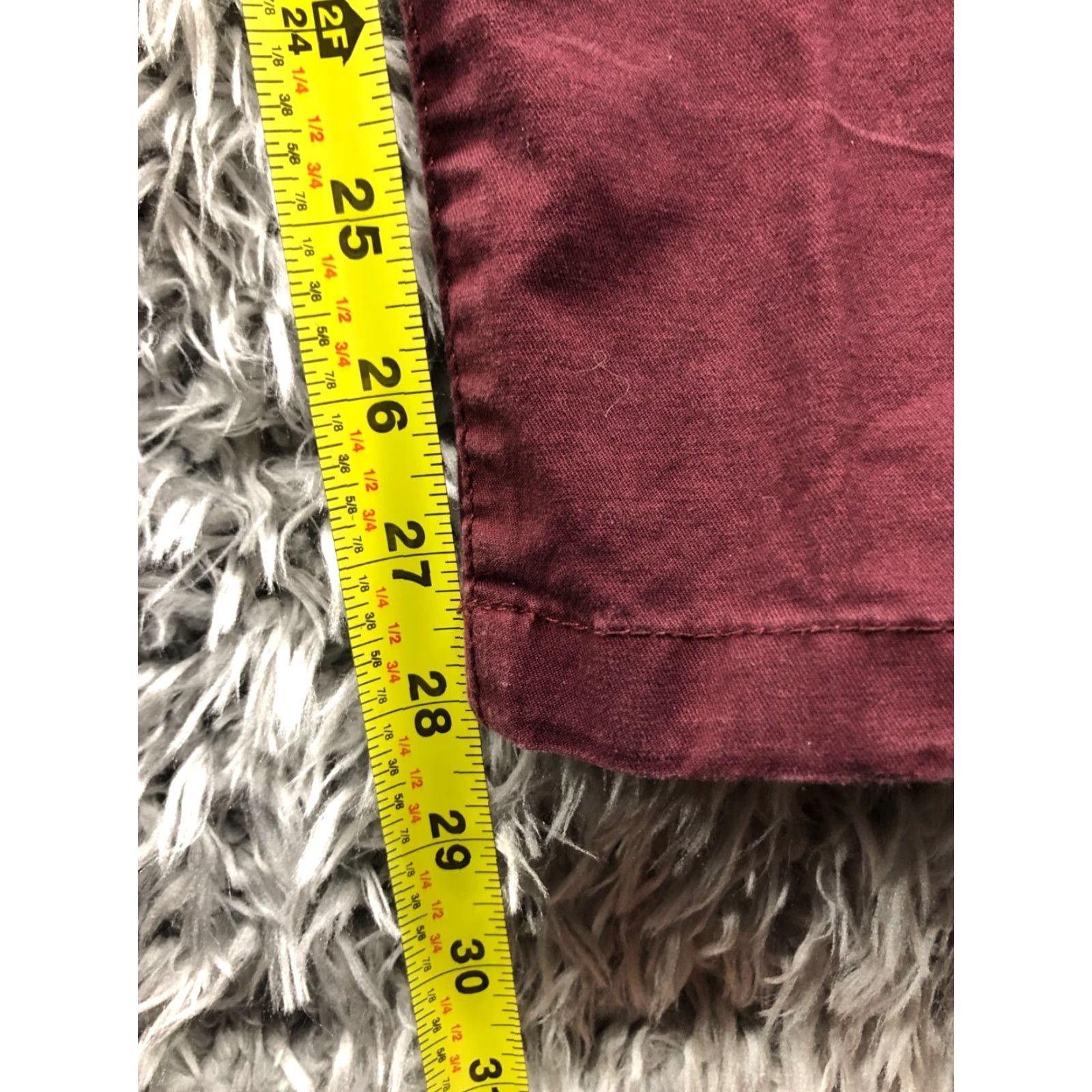 H&M H&M L.O.G.G. Skinny Fit Pants Size 29 Womens Mid Rise Red Size 29" - 3 Thumbnail