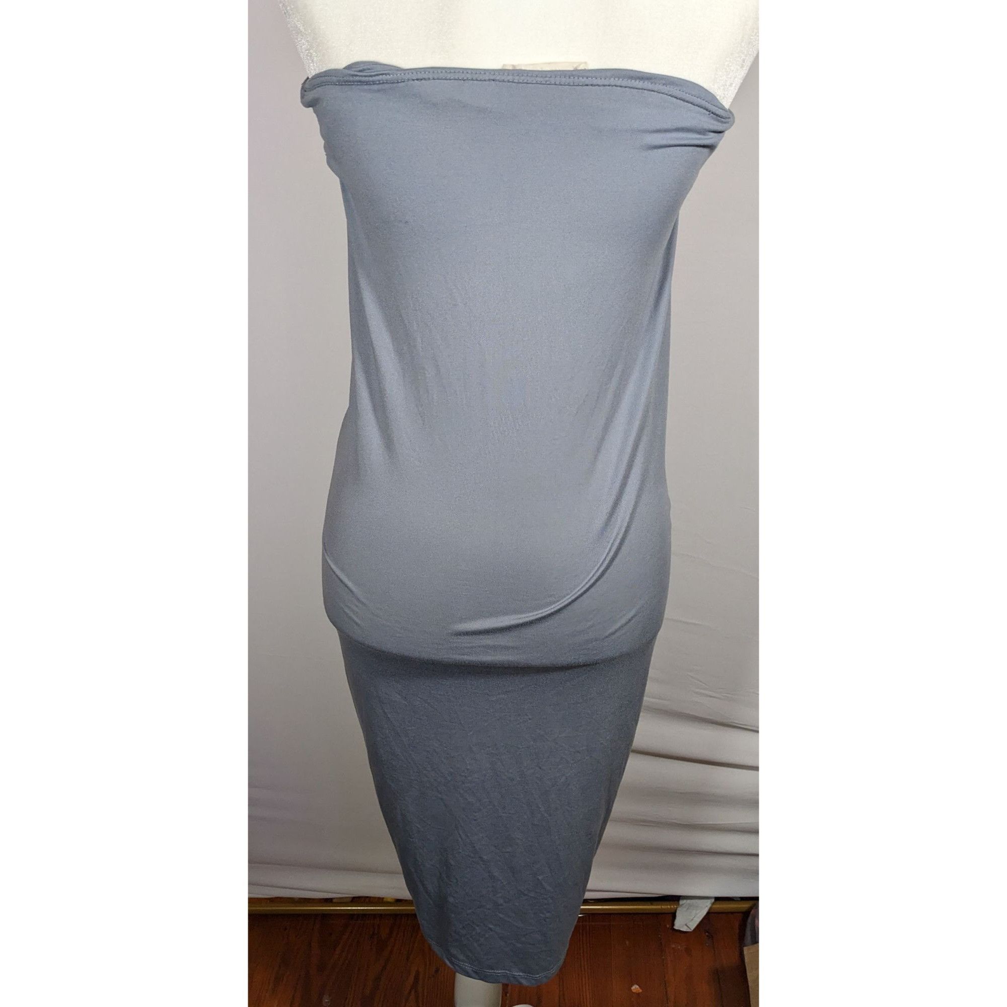Other Heart & Hips Trendy Ruched Grey Tube Dress Size M / US 6-8 / IT 42-44 - 5 Thumbnail