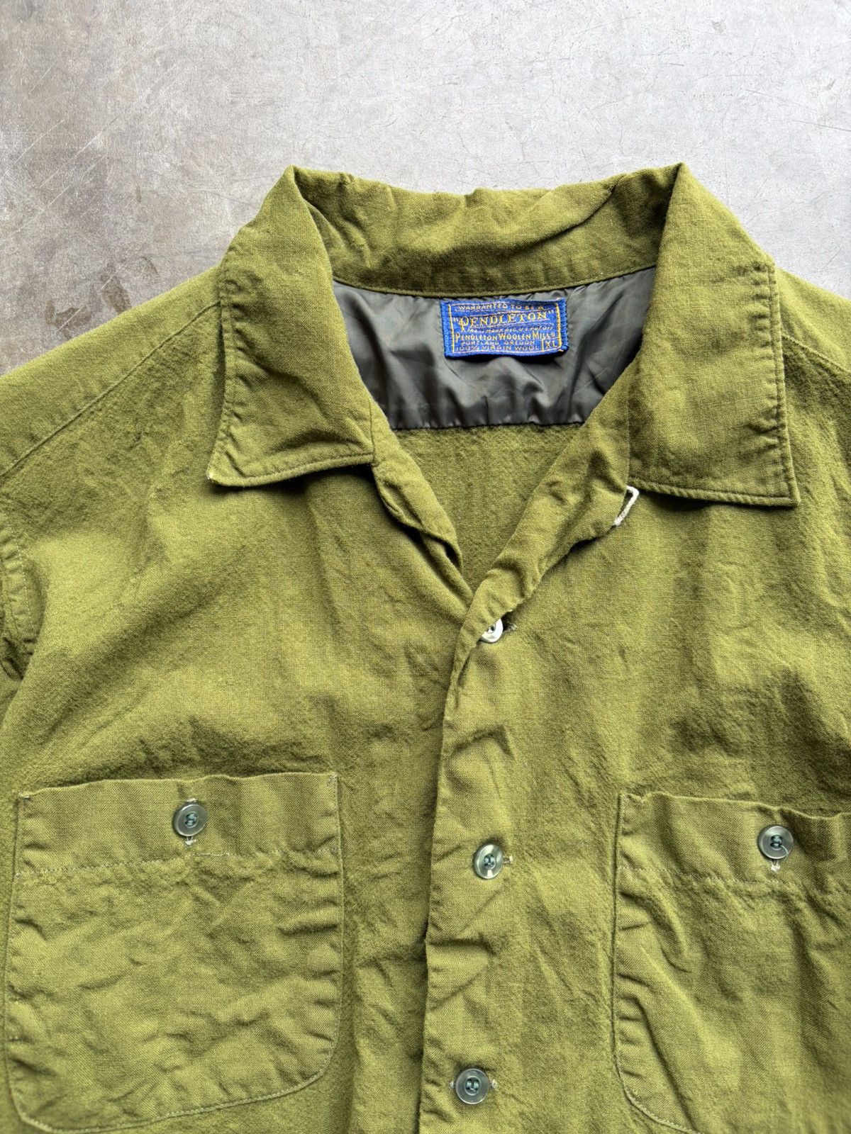 Pendleton Vintage Pendelton Long Sleeve Button Down Virgin Wool Shirt Size US L / EU 52-54 / 3 - 3 Thumbnail