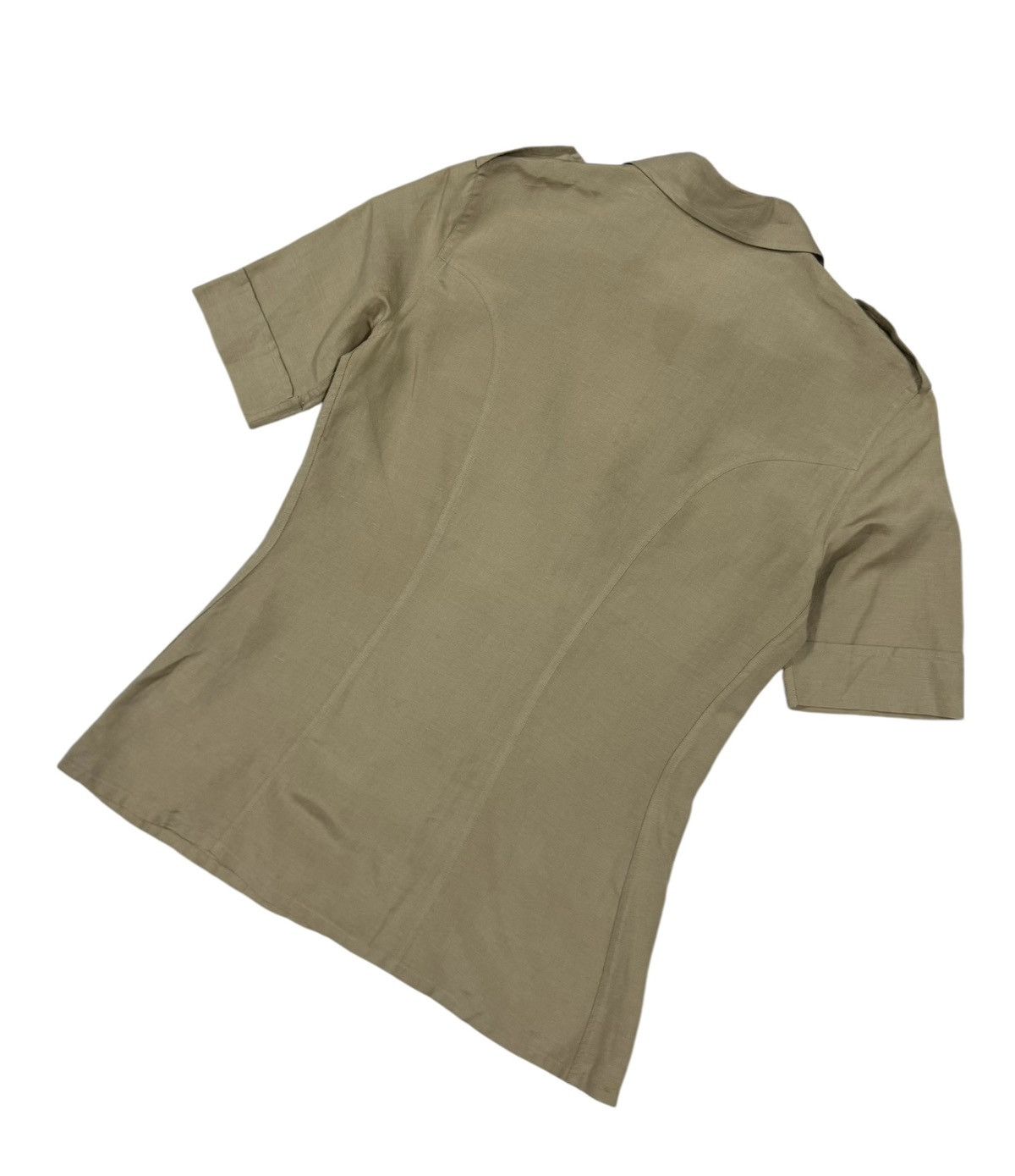 Margaret Howell × Vintage Margaret Howell England Southeastern Tan Uniform Shirt Size XS / US 0-2 / IT 36-38 - 12 Thumbnail