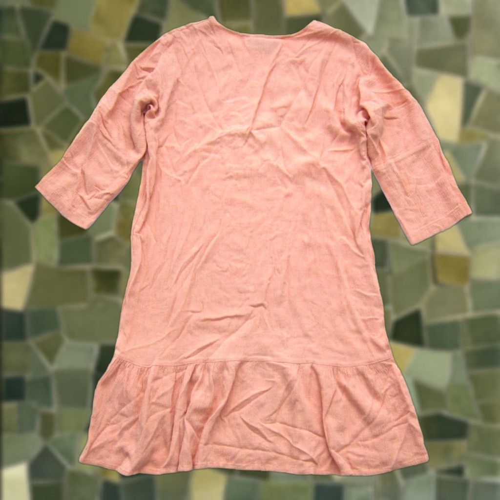 Vintage VINTAGE Rit Rag Clothing Company Cotton Pink Elephant Zebra Tunic 3/4 Sleeve Dress S-M Size S / US 4 / IT 40 - 1 Thumbnail