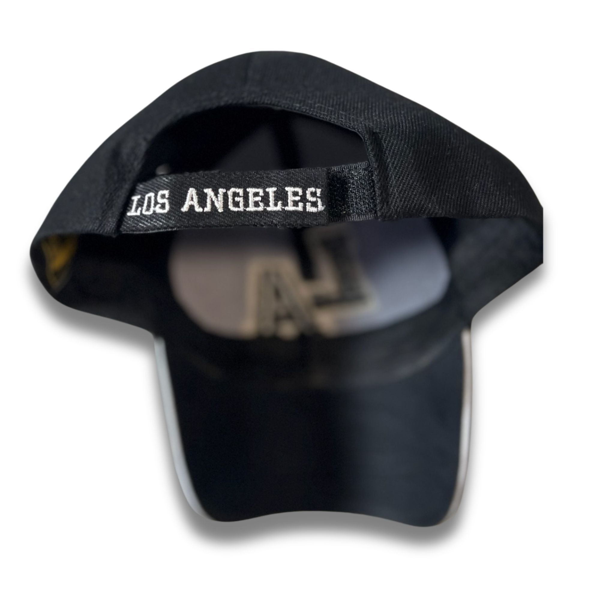 Other Black Los Angeles Snapback Cap With Embroidered LA Logo & Te Size ONE SIZE - 5 Thumbnail