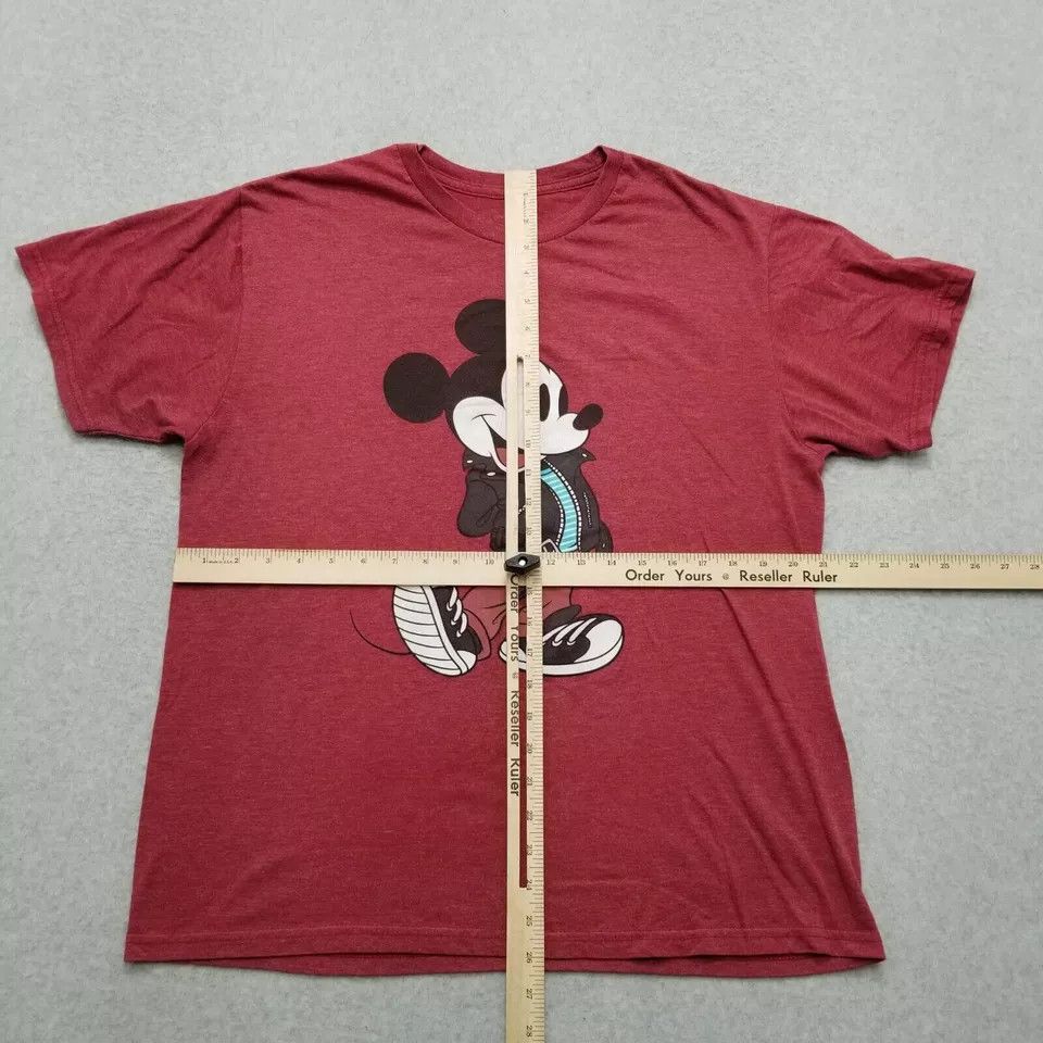 Disney Disney Mickey Mouse Shirt Mens Large Red Short Sleeve Size US L / EU 52-54 / 3 - 7 Thumbnail