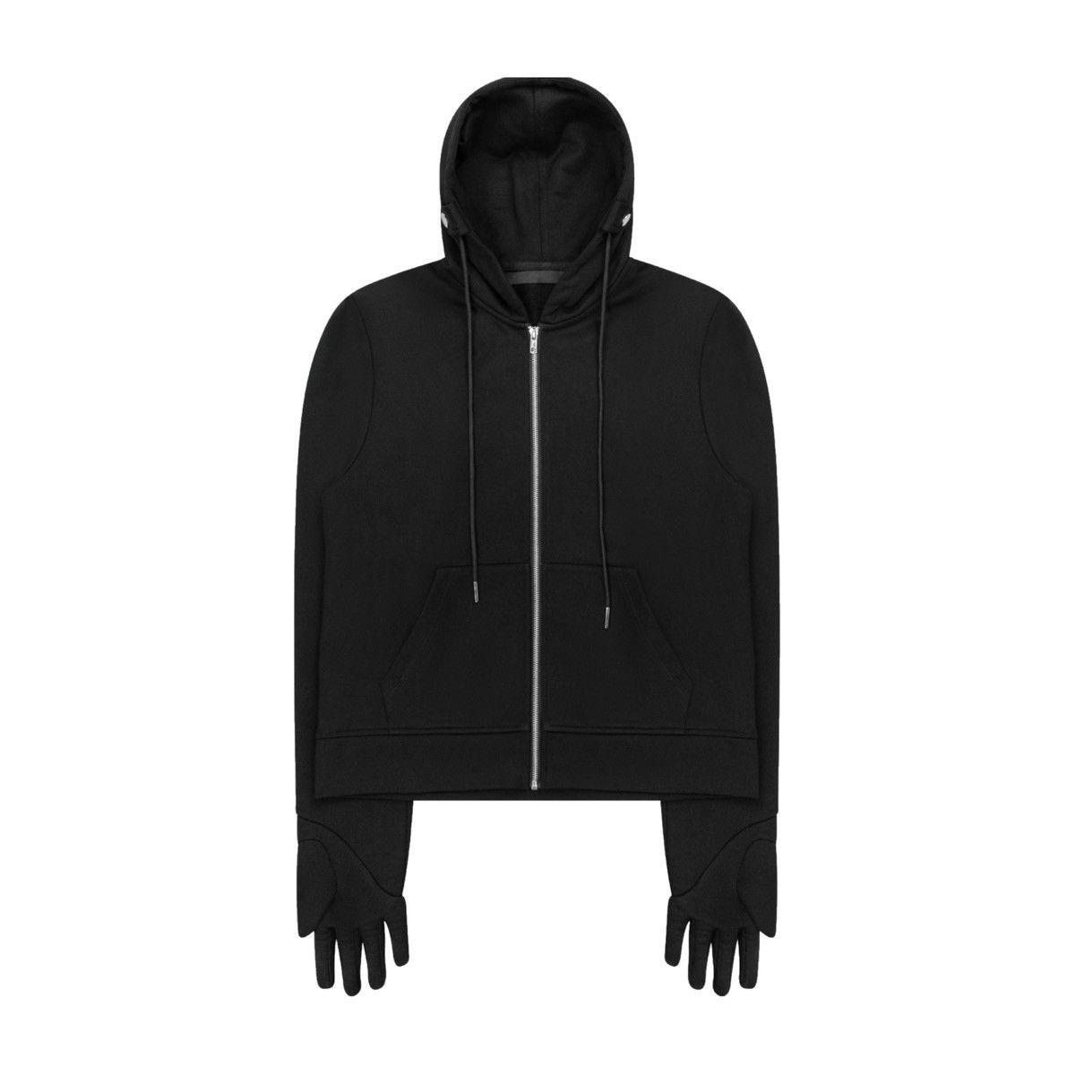 Designer × Japanese Brand ★ HYBRID, Gloved Hoodie in Black Size US L / EU 52-54 / 3 - 1 Thumbnail