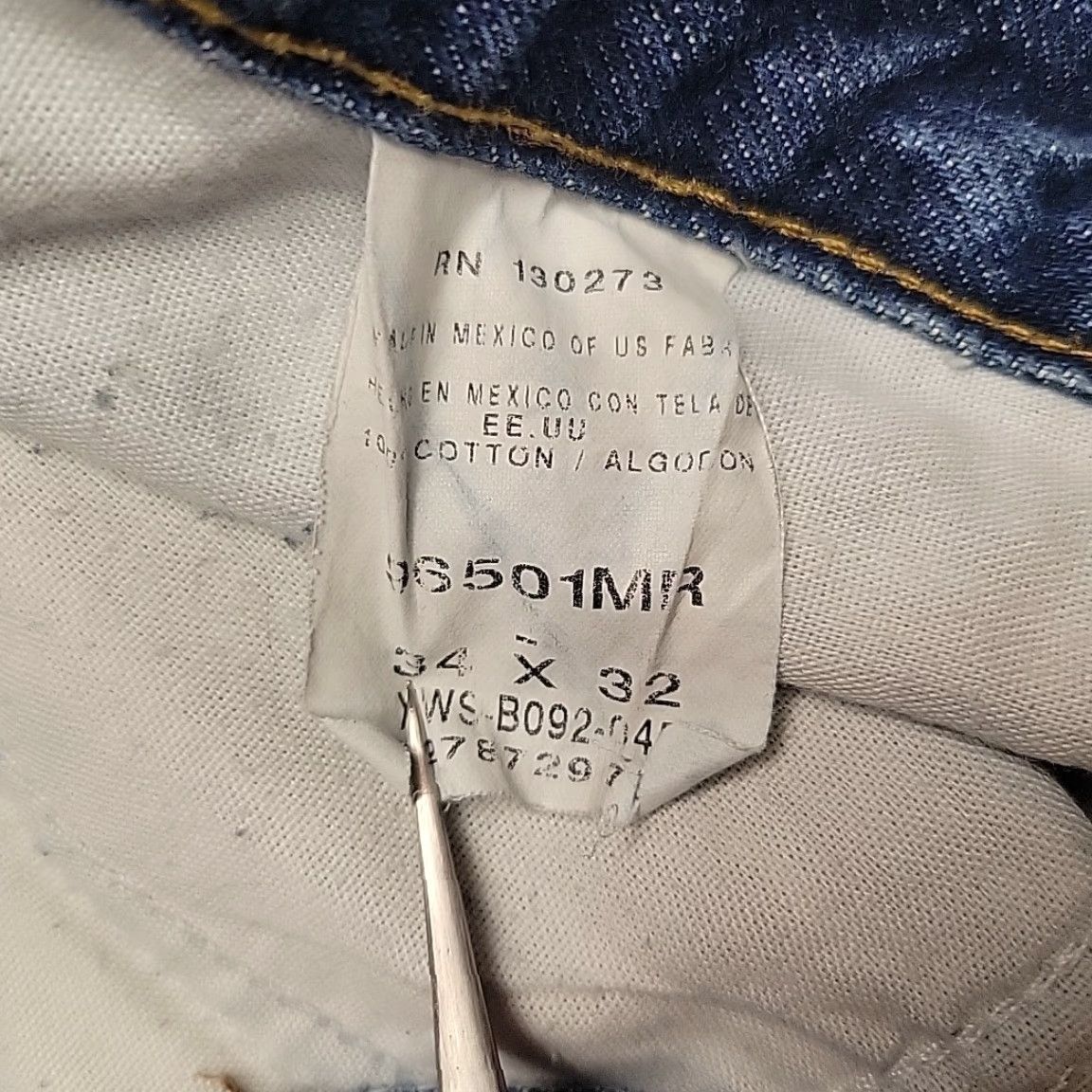 Wrangler VTG Wrangler Jeans Men 34x32 Whiskered Faded Cowboy Western USA Denim Cotton 5-Pocket Design Medium Blue Mens Size US 34 / EU 50 - 4 Thumbnail