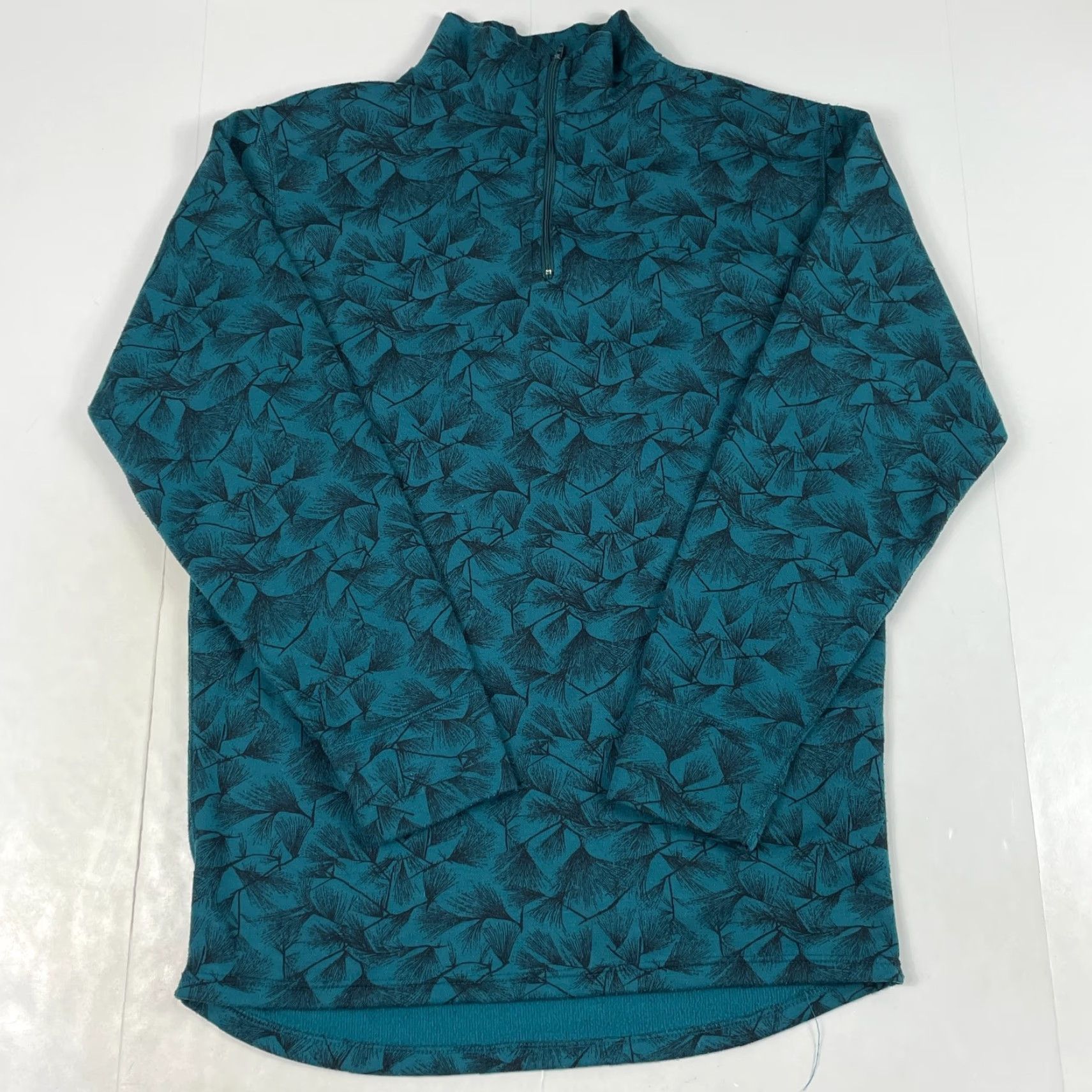 Vintage VINTAGE REI Sweater Mens Medium Green Fleece 1/4 Zip Floral Hiking Ski Golfing Shirt Size US M / EU 48-50 / 2 - 2 Thumbnail