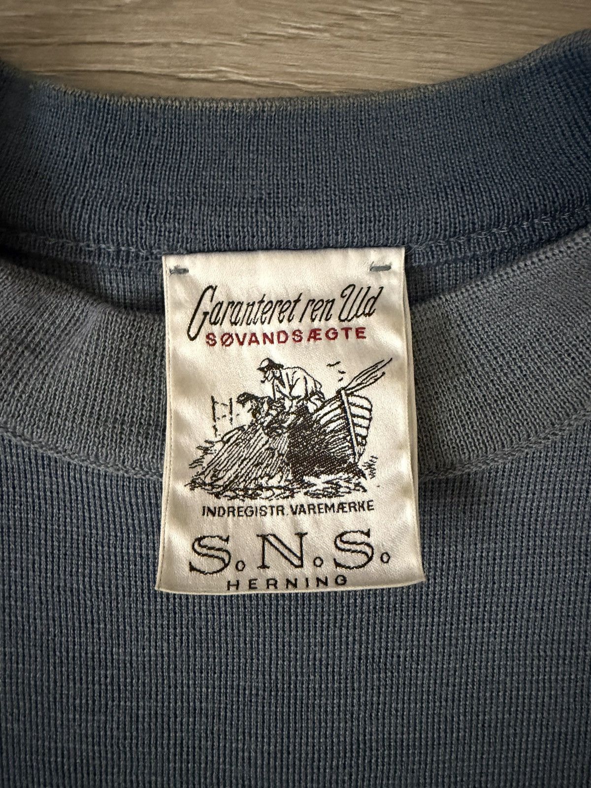 S.N.S. Herning SNS Herning navy wool crewneck longsleeve Size US S / EU 44-46 / 1 - 2 Thumbnail